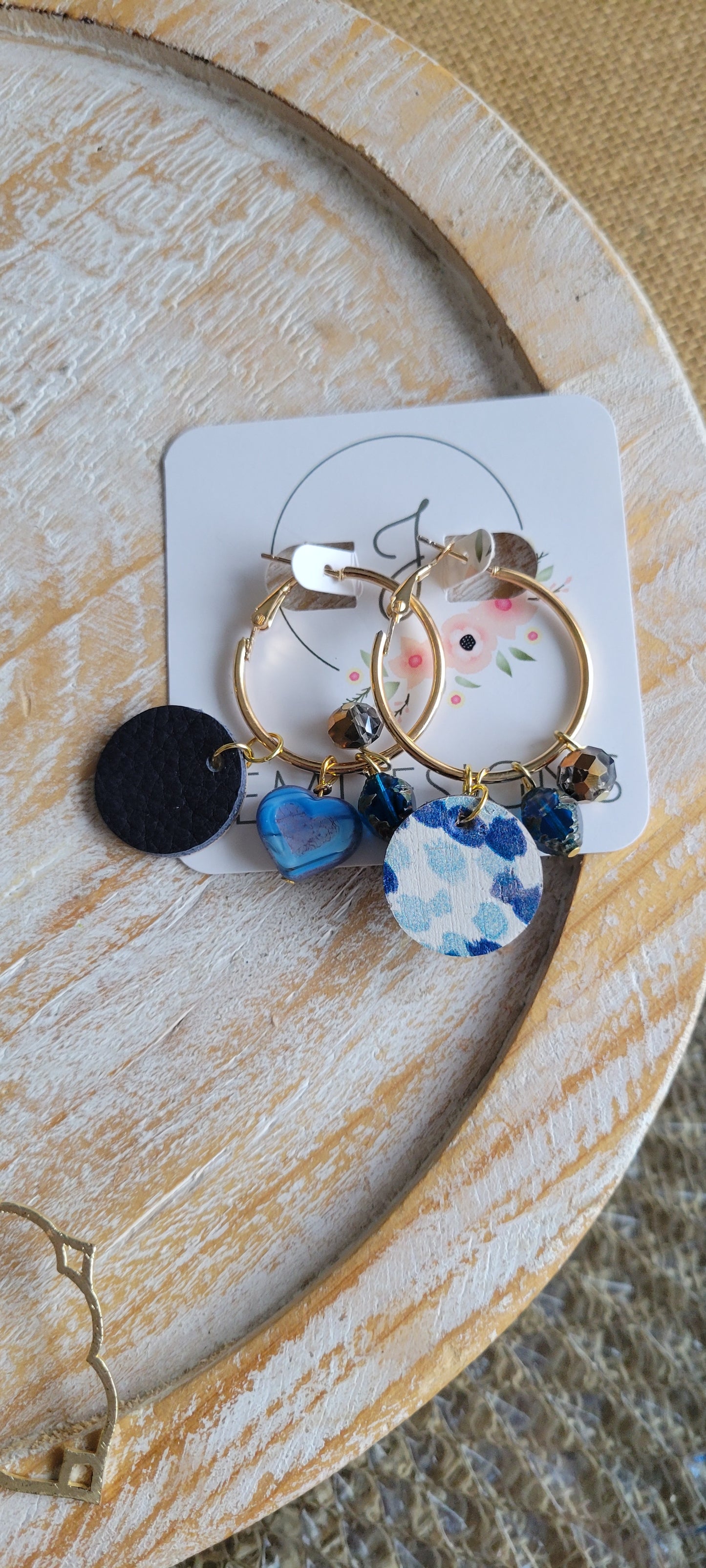 Blue Charm Earrings