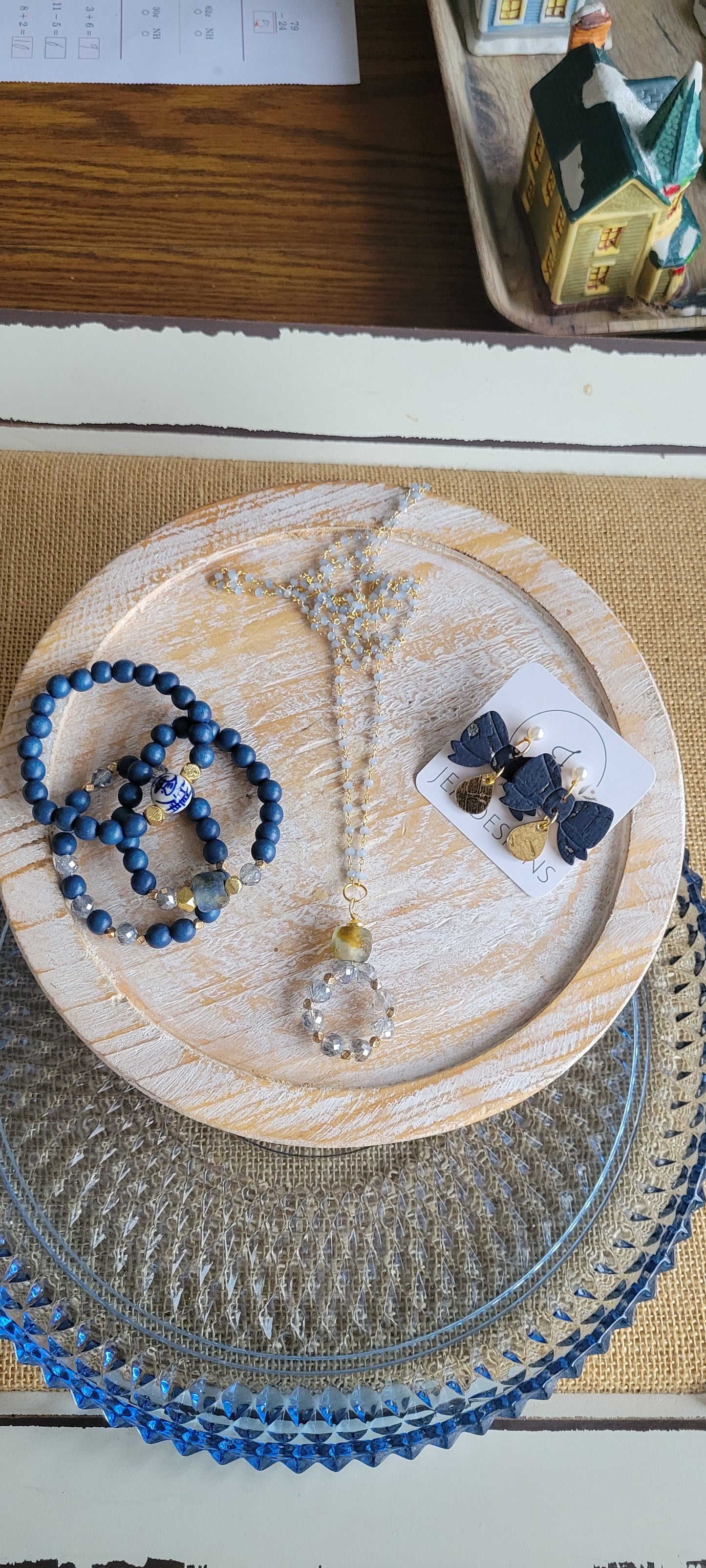 Blue Beaded Necklace