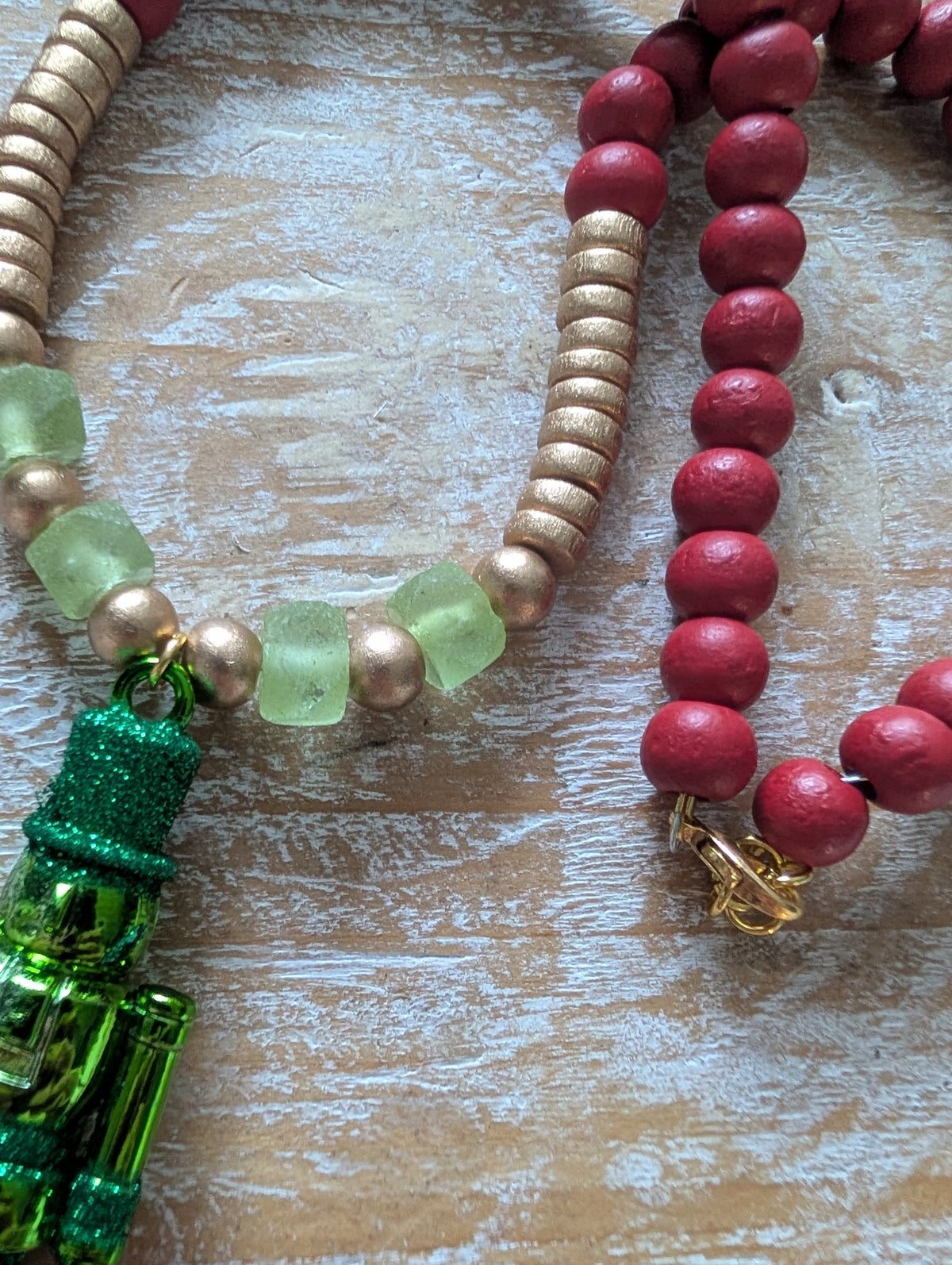 Green Nutcracker Necklaces