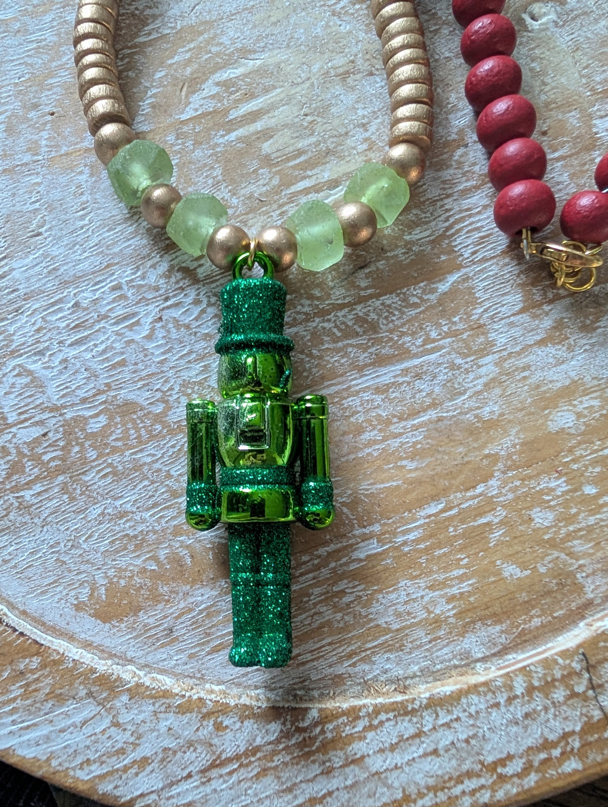 Green Nutcracker Necklaces
