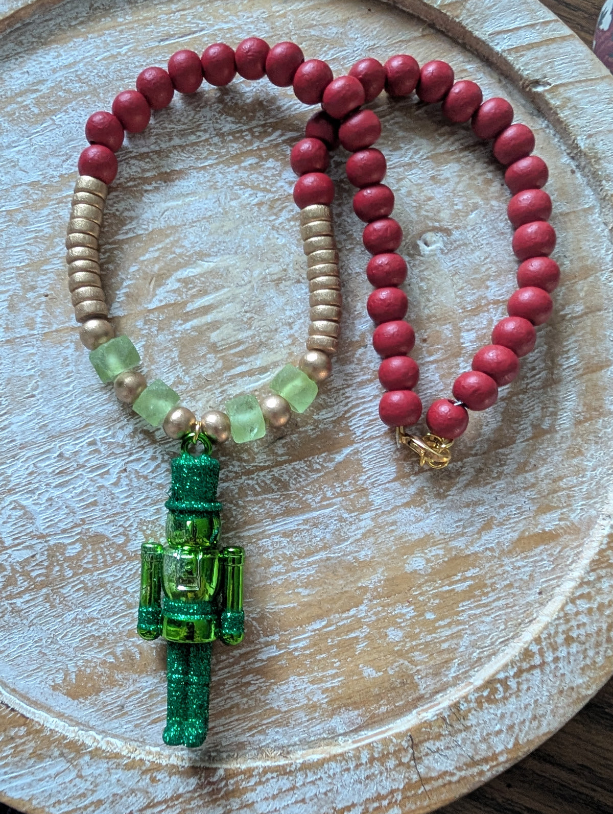 Green Nutcracker Necklaces