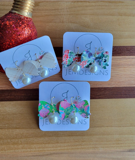 Christmas Bow Earrings