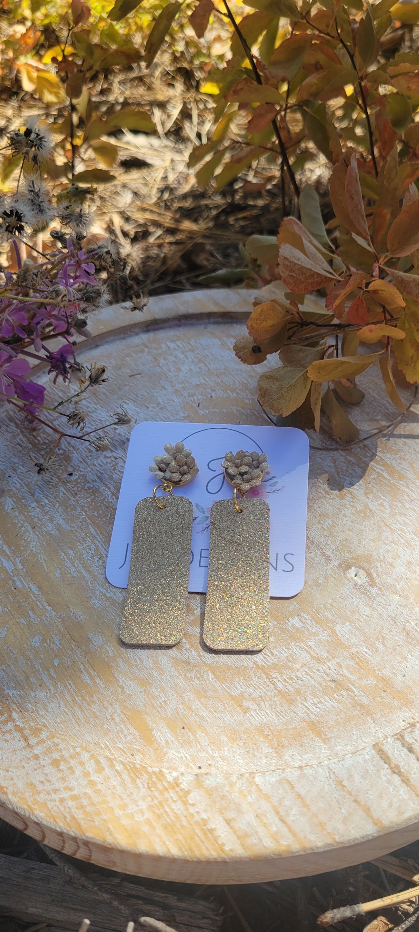 Whispers of Autumn Bar Earrings
