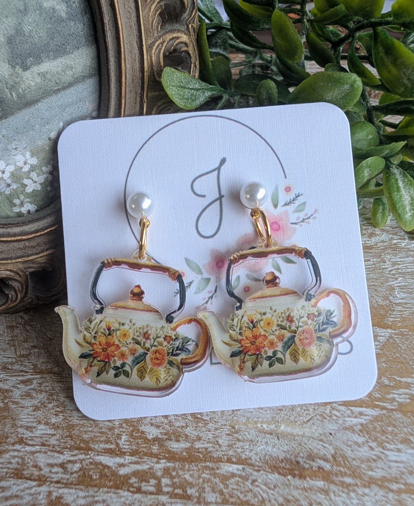 Teapot Earrings