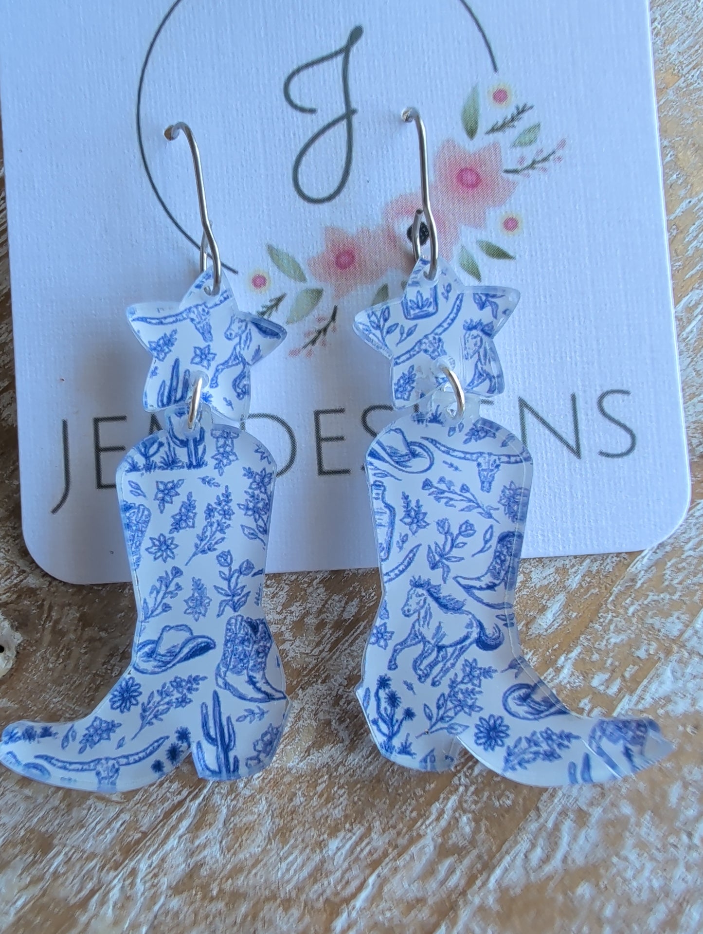 Cowgirl Boots Earrings