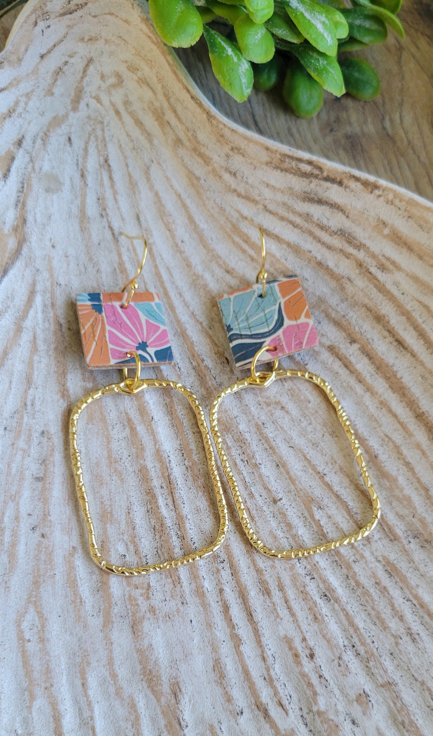 Meadow Breeze Rectangle Earrings