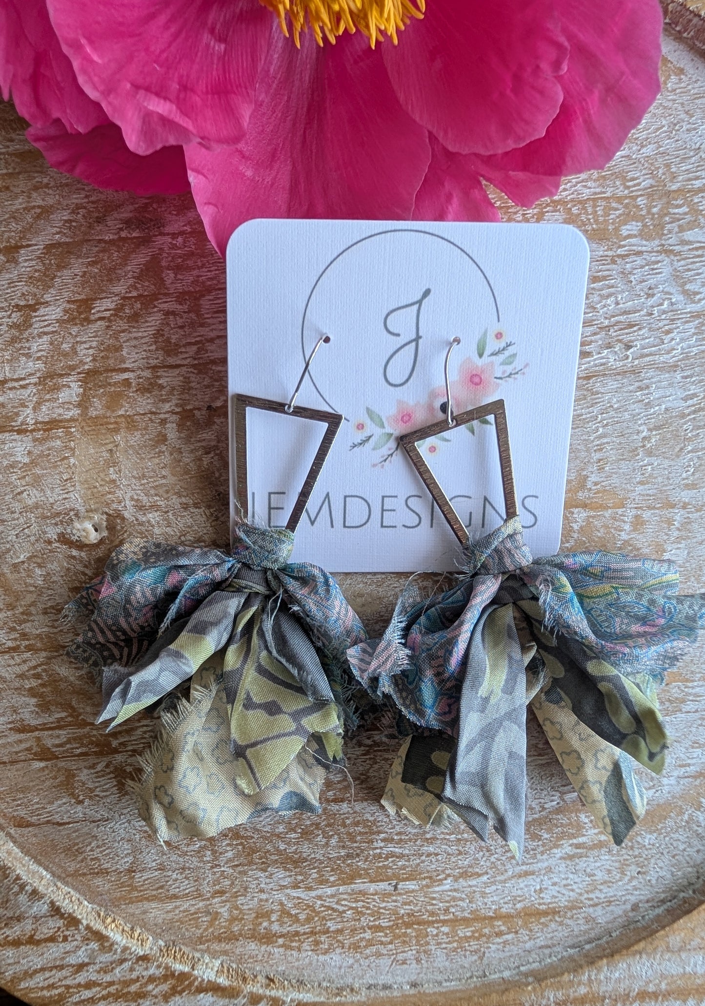 Wildflower Fringe Earrings in Coastal