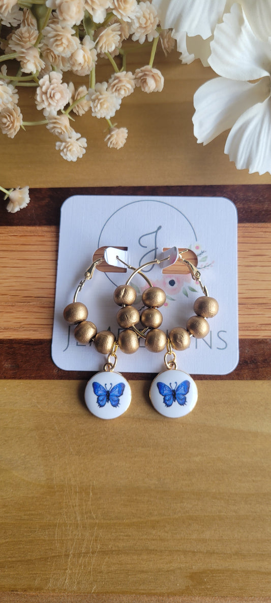 Blue Charm Earrings