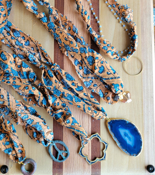 Upcycled Fabric Necklaces