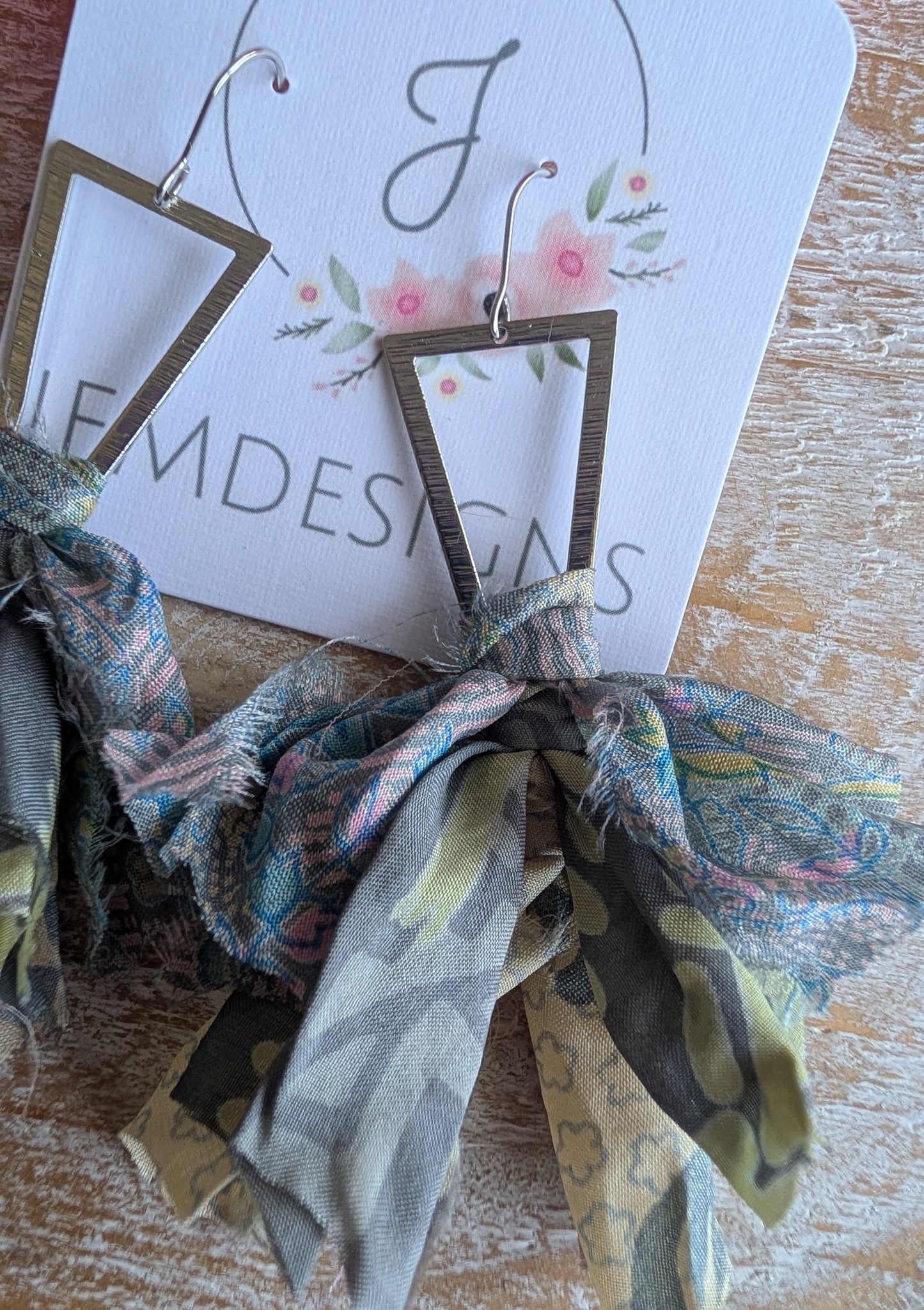Wildflower Fringe Earrings in Coastal