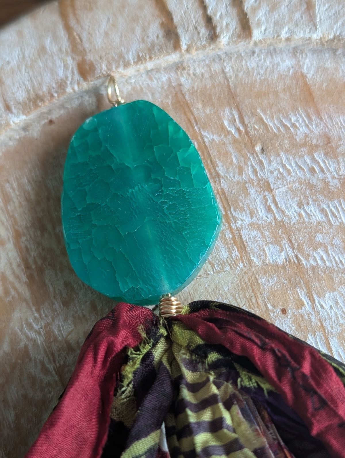 Handcrafted Boho Ribbon & Tassel Bag Charm