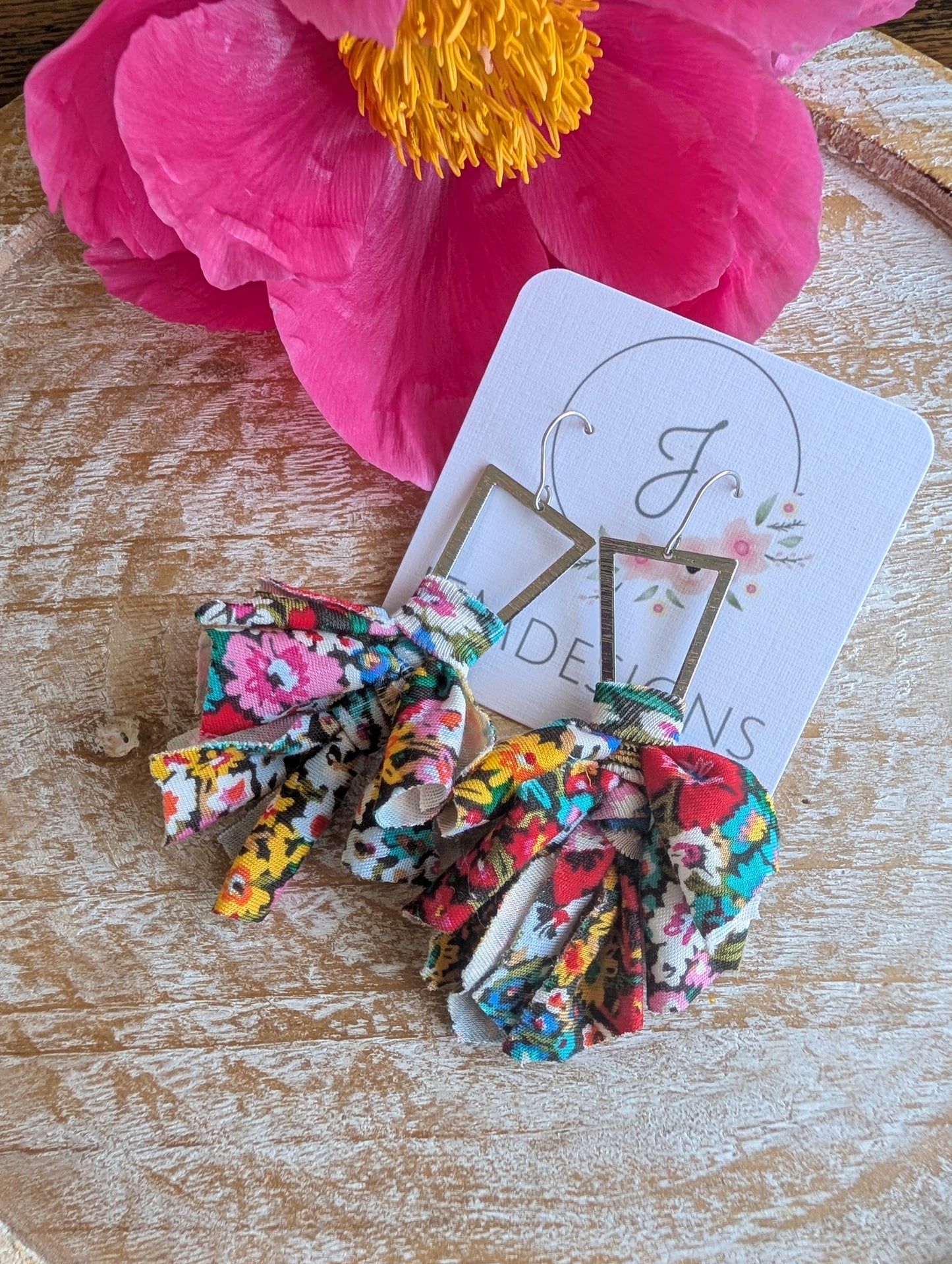 Wildflower Fringe Earrings in Meadow