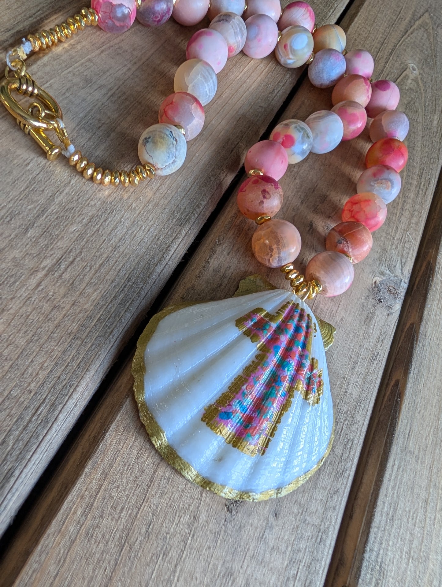 The Coastal Cross Shell Necklace