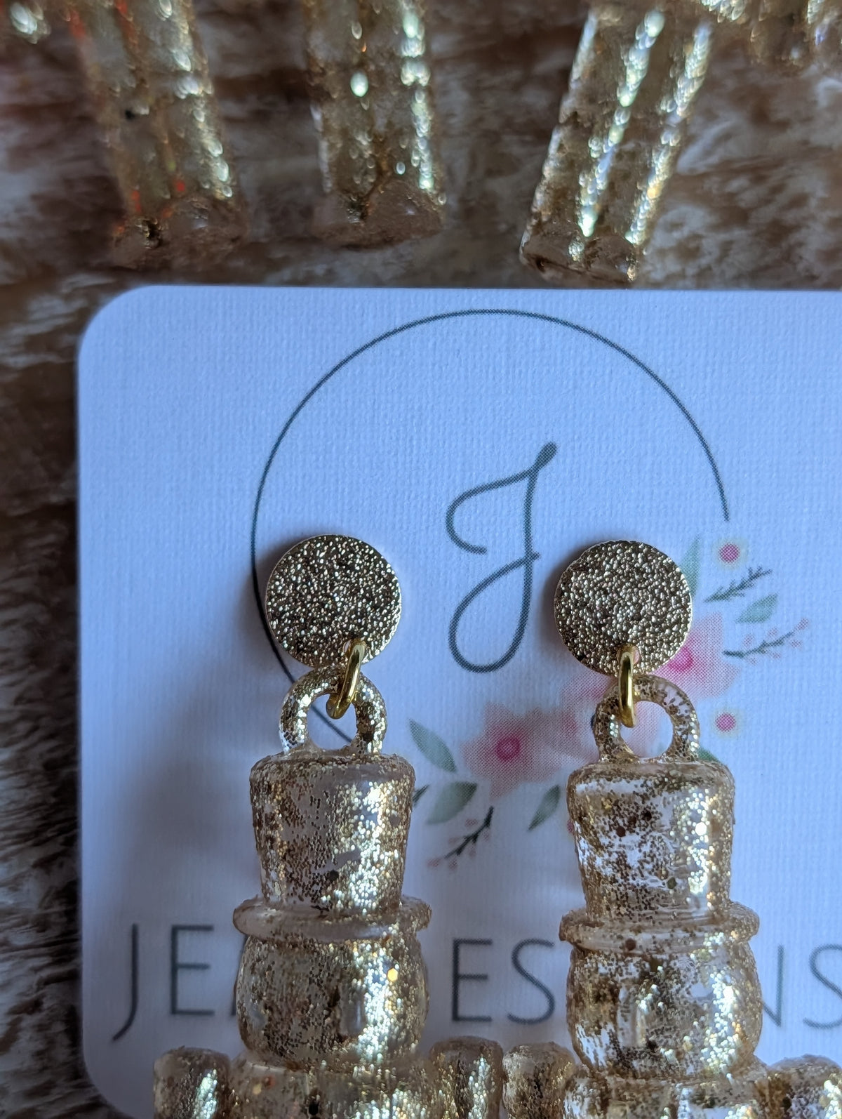 Gold Icy Nutcracker Earrings