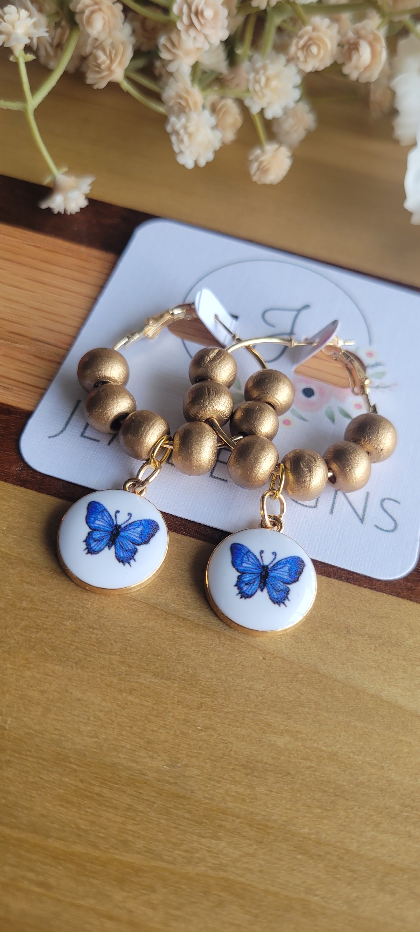 Blue Charm Earrings