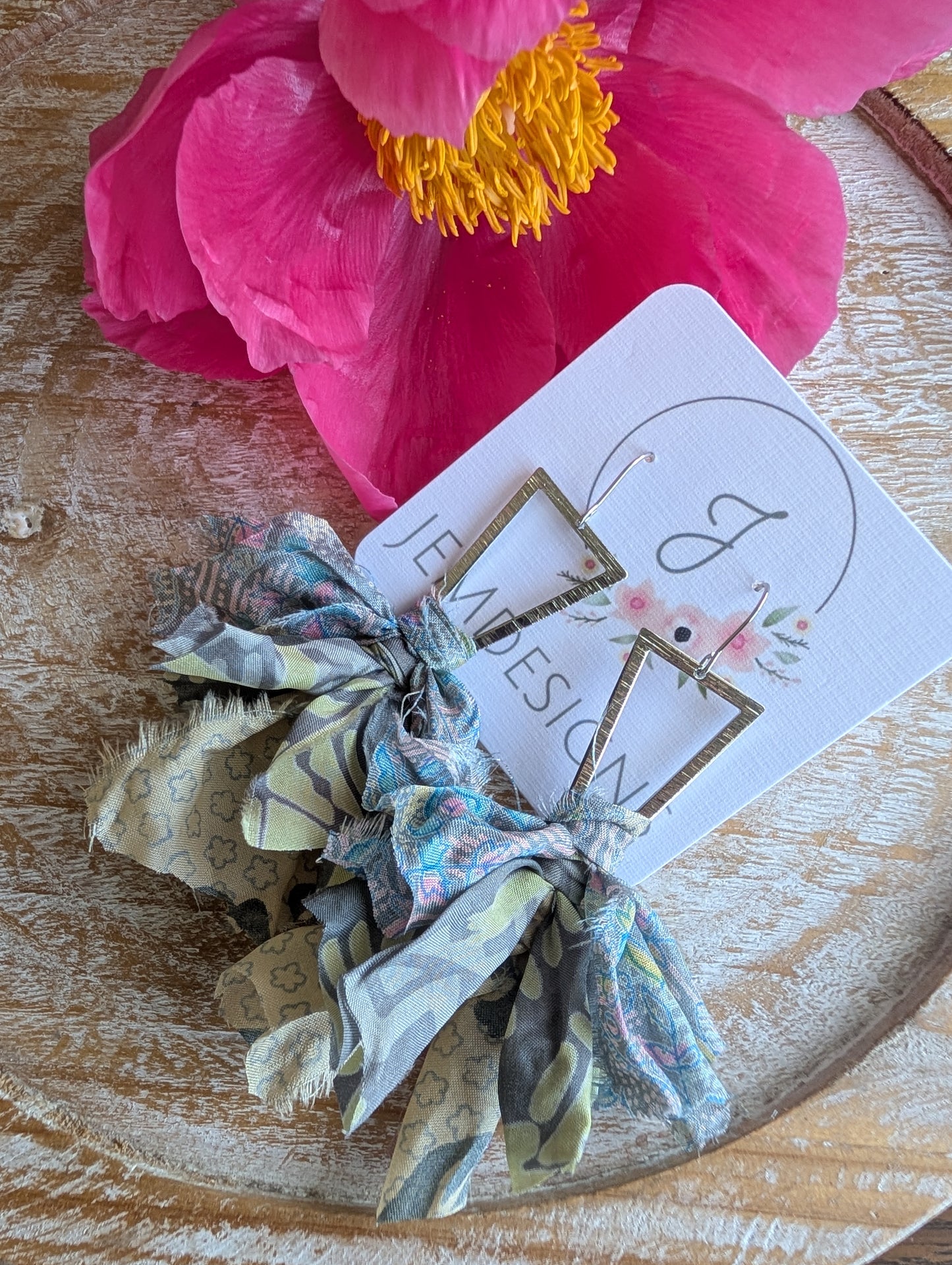 Wildflower Fringe Earrings in Coastal