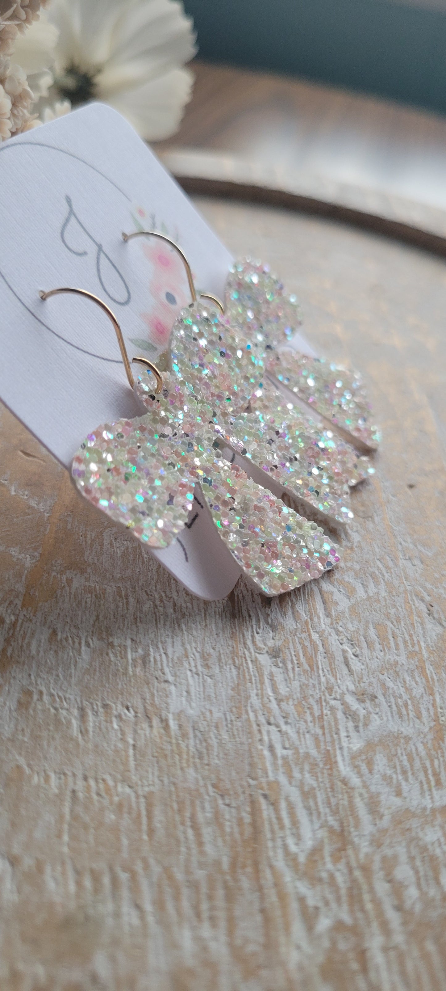 Fairy Dust Bow Earrings