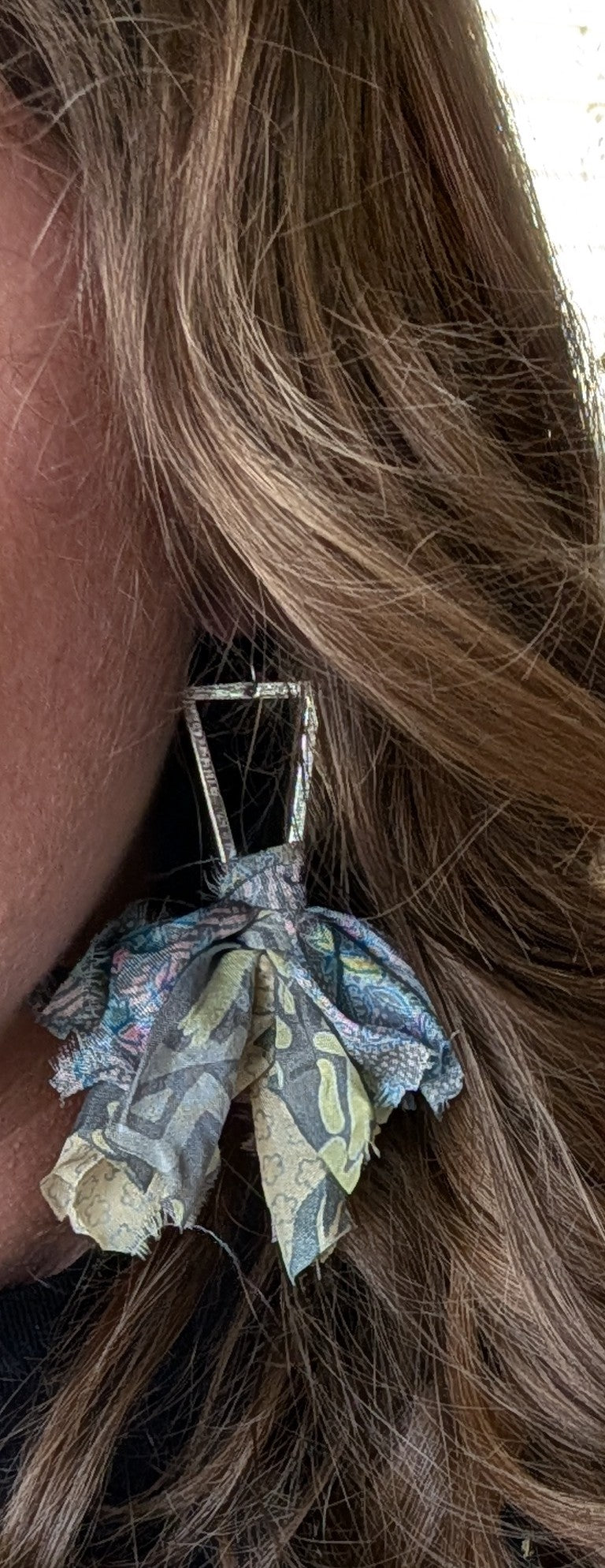 Wildflower Fringe Earrings in Coastal