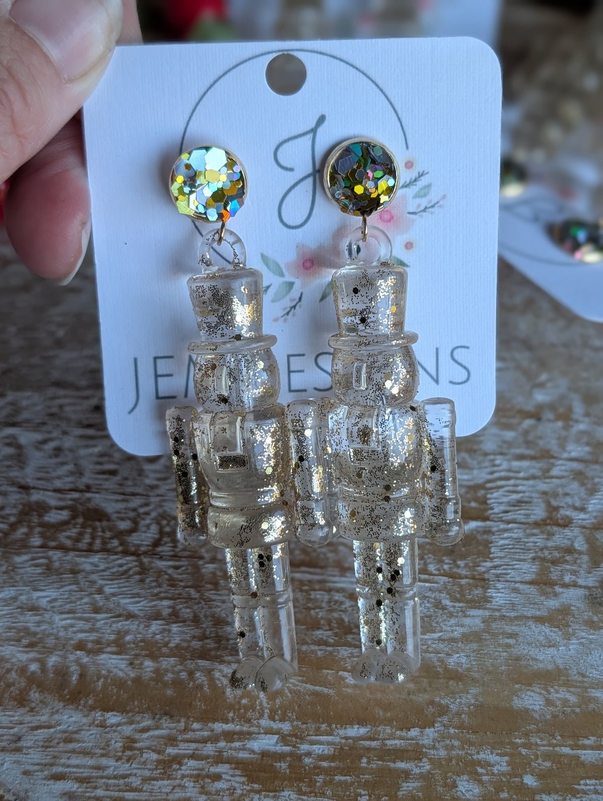 Mixed Metal Icy Nutcracker Earrings