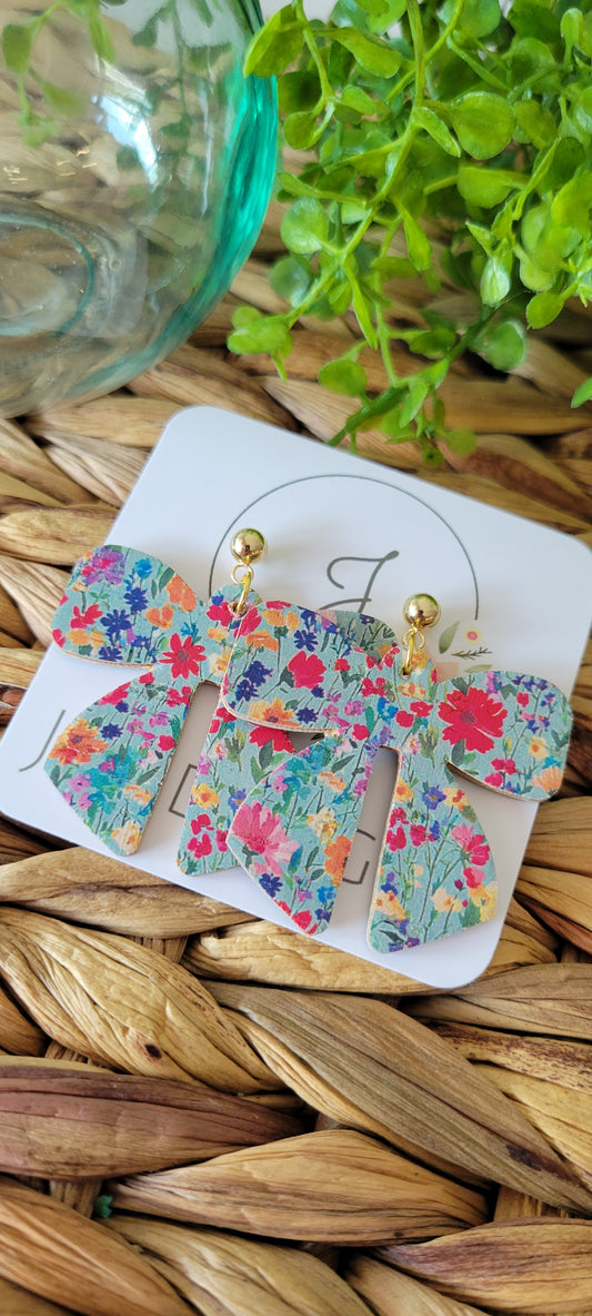 Poppy Bow Earrings