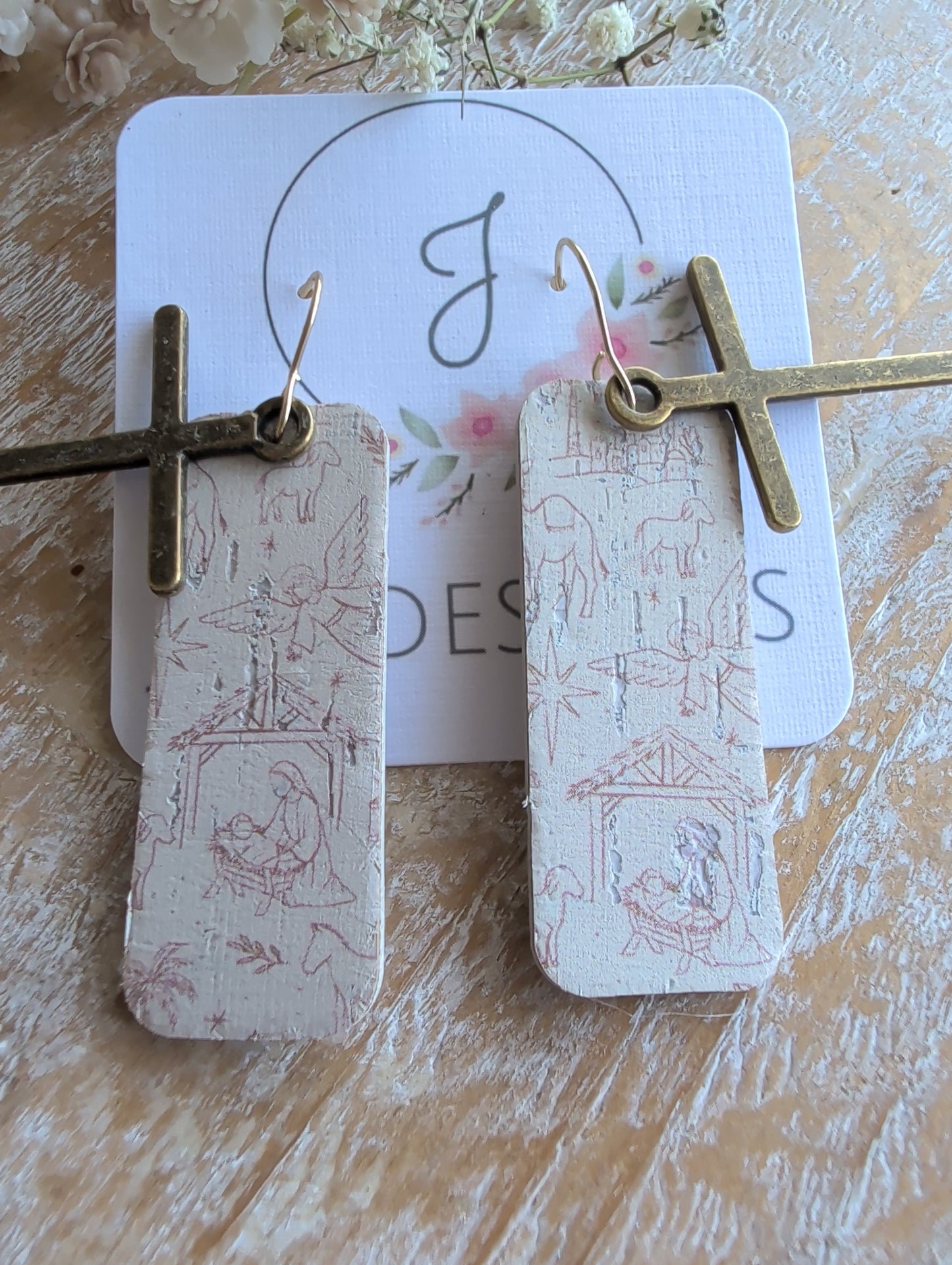 Cross Nativity Earrings