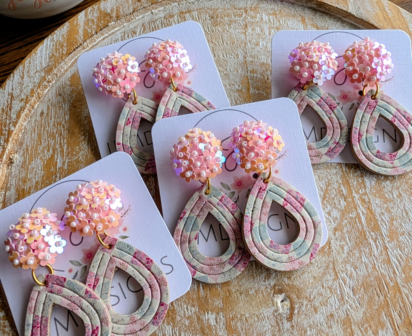 Bouquet Top Patchwork Earrings