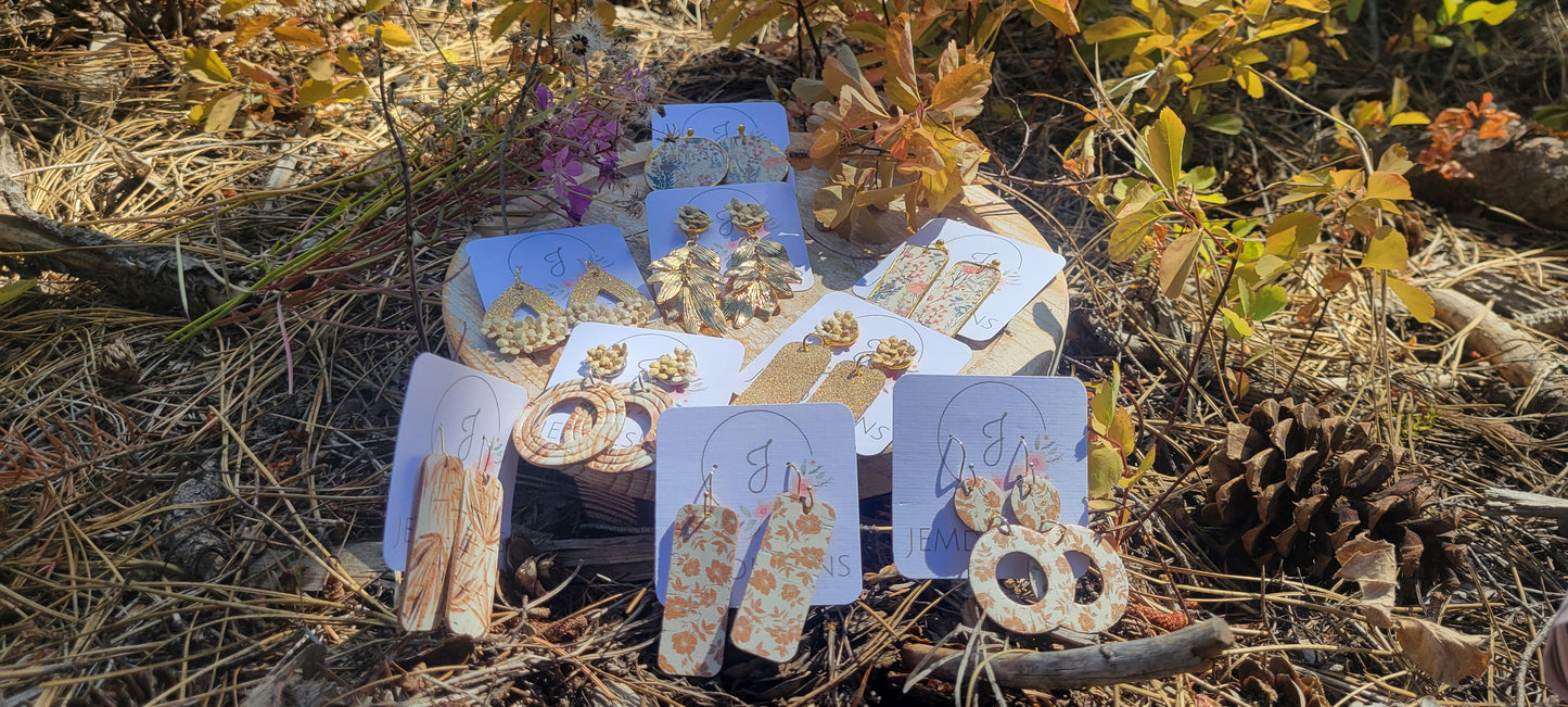 Whispers of Autumn Circle Earrings