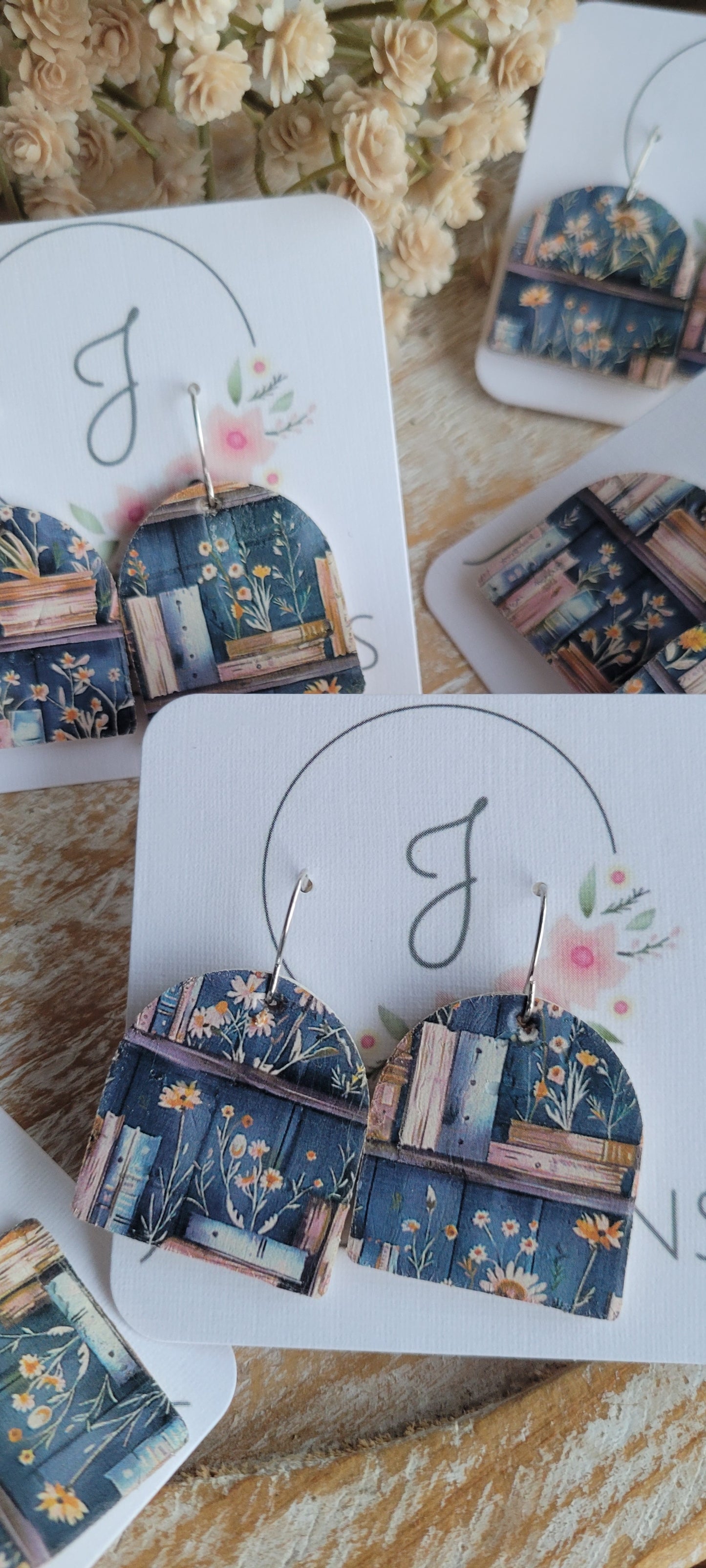 Cozy Book Earrings
