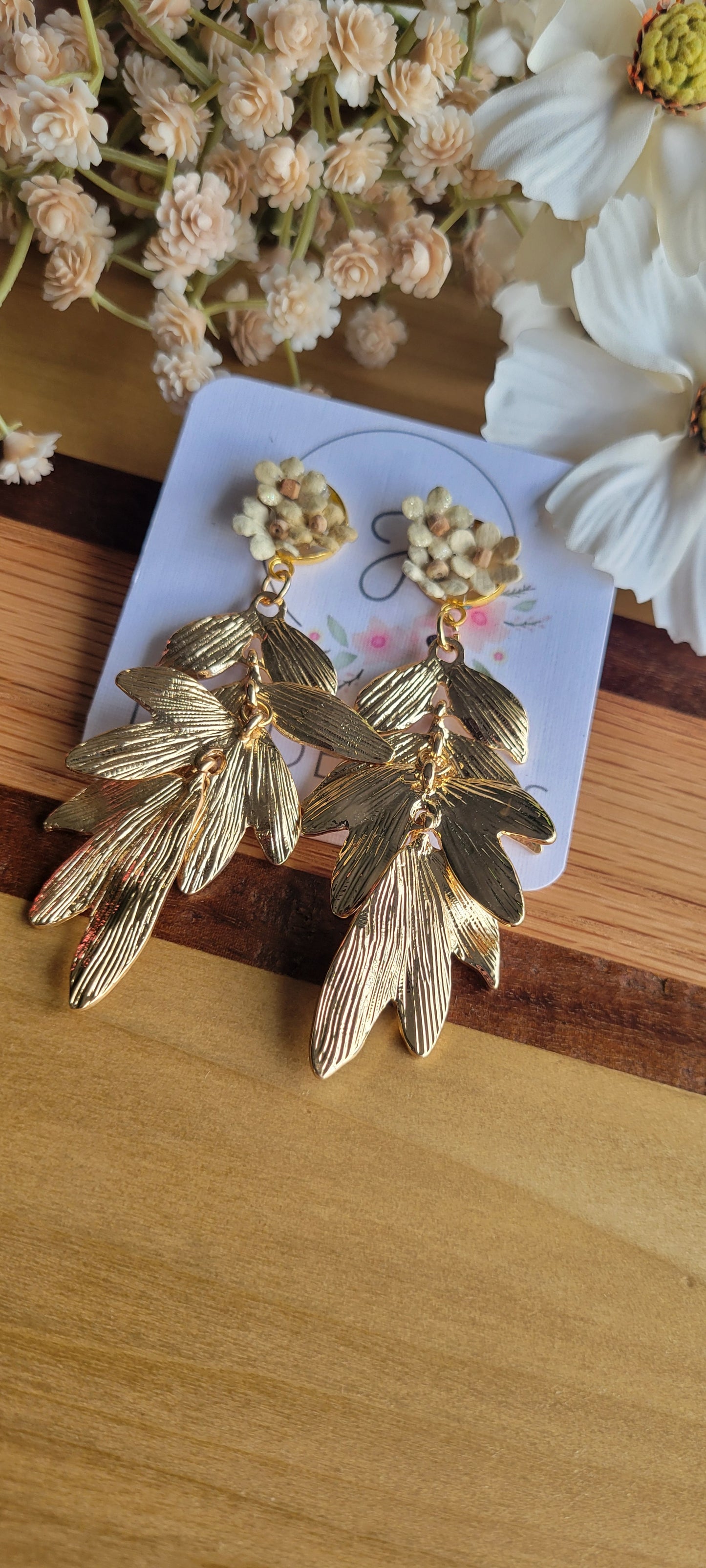 Golden Leaves Earrings