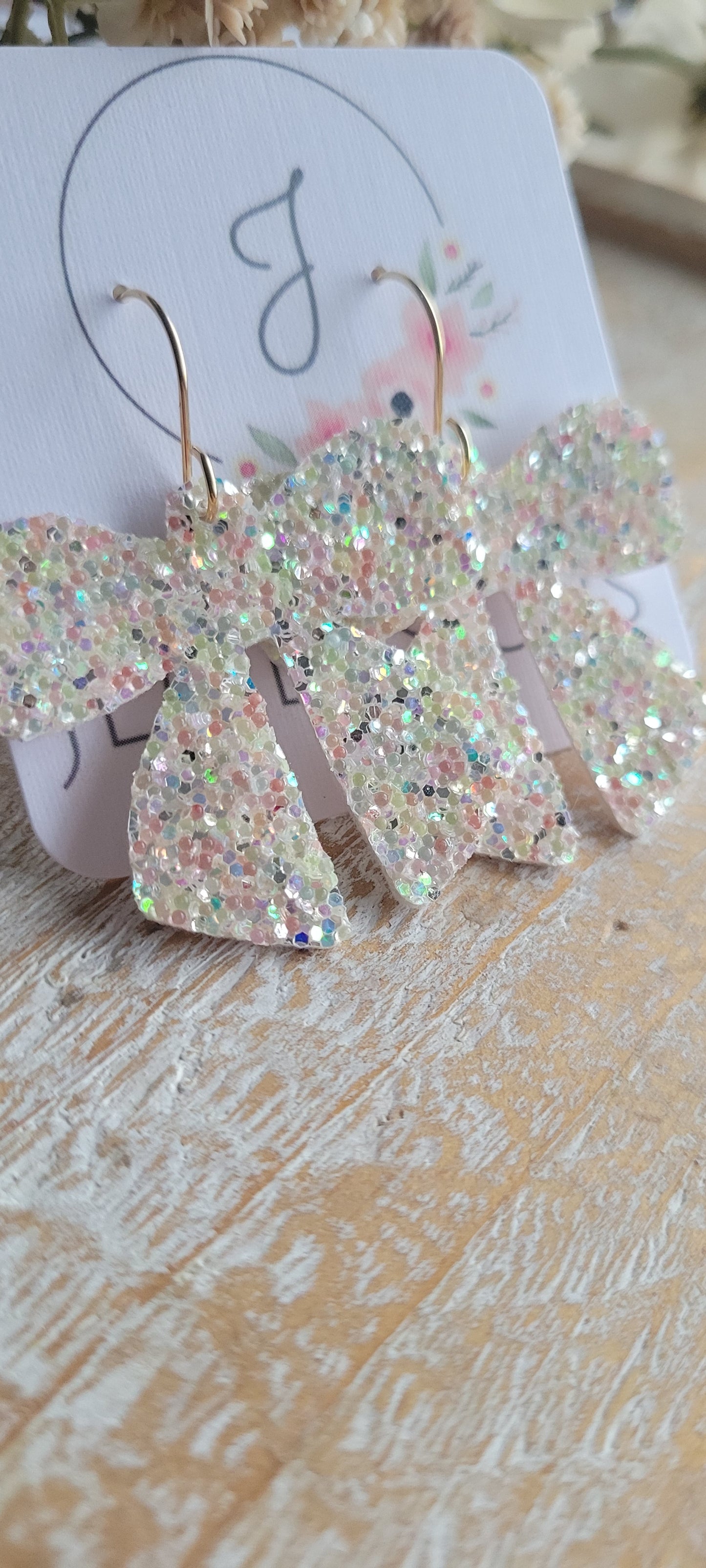 Fairy Dust Bow Earrings