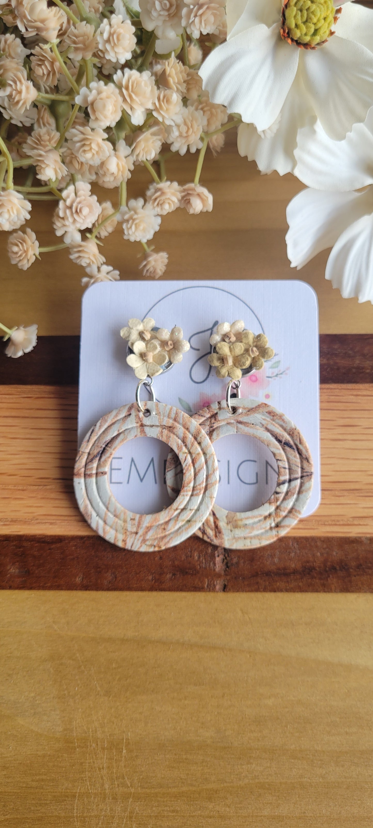 Whispers of Autumn Circle Earrings