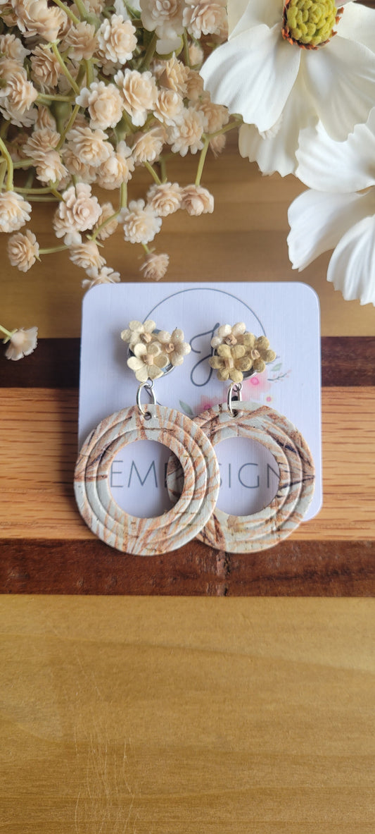 Whispers of Autumn Circle Earrings