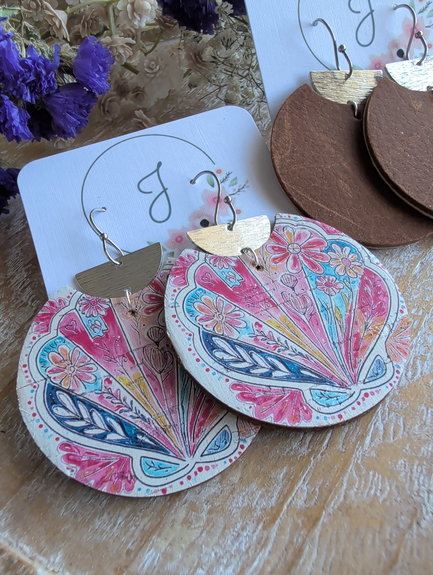 Sea and Saddle Reversible Earrings