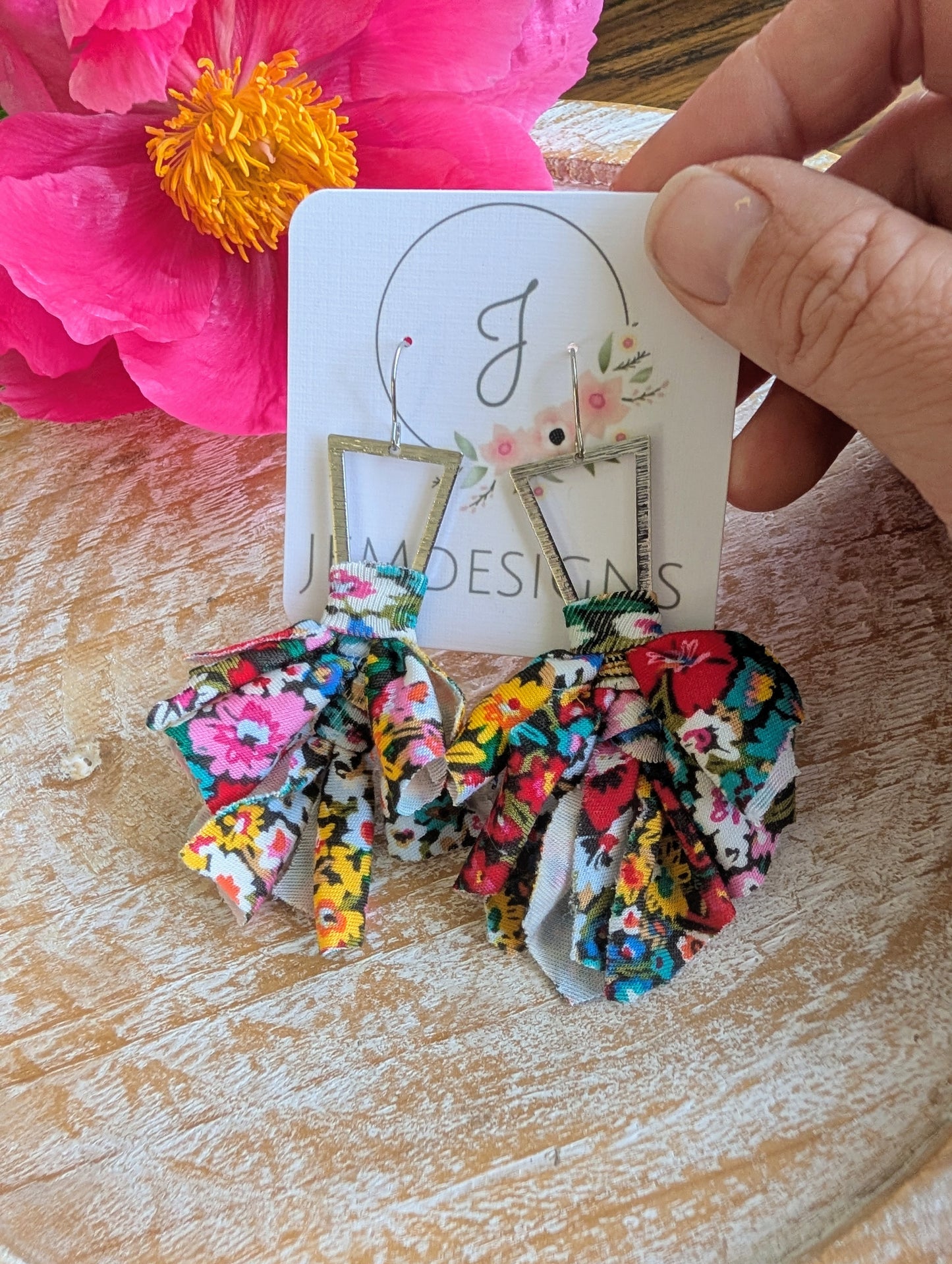 Wildflower Fringe Earrings in Meadow