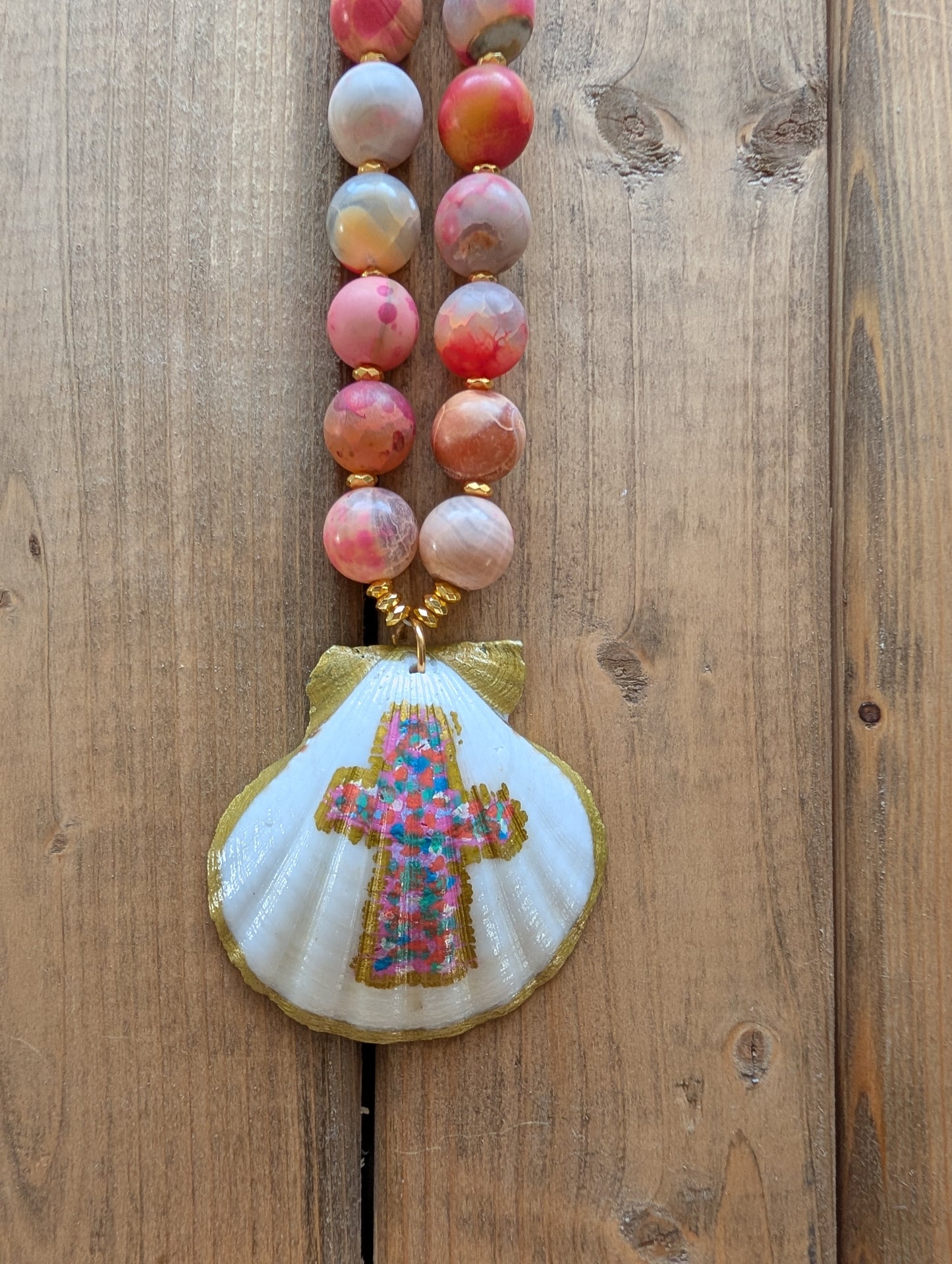 The Coastal Cross Shell Necklace