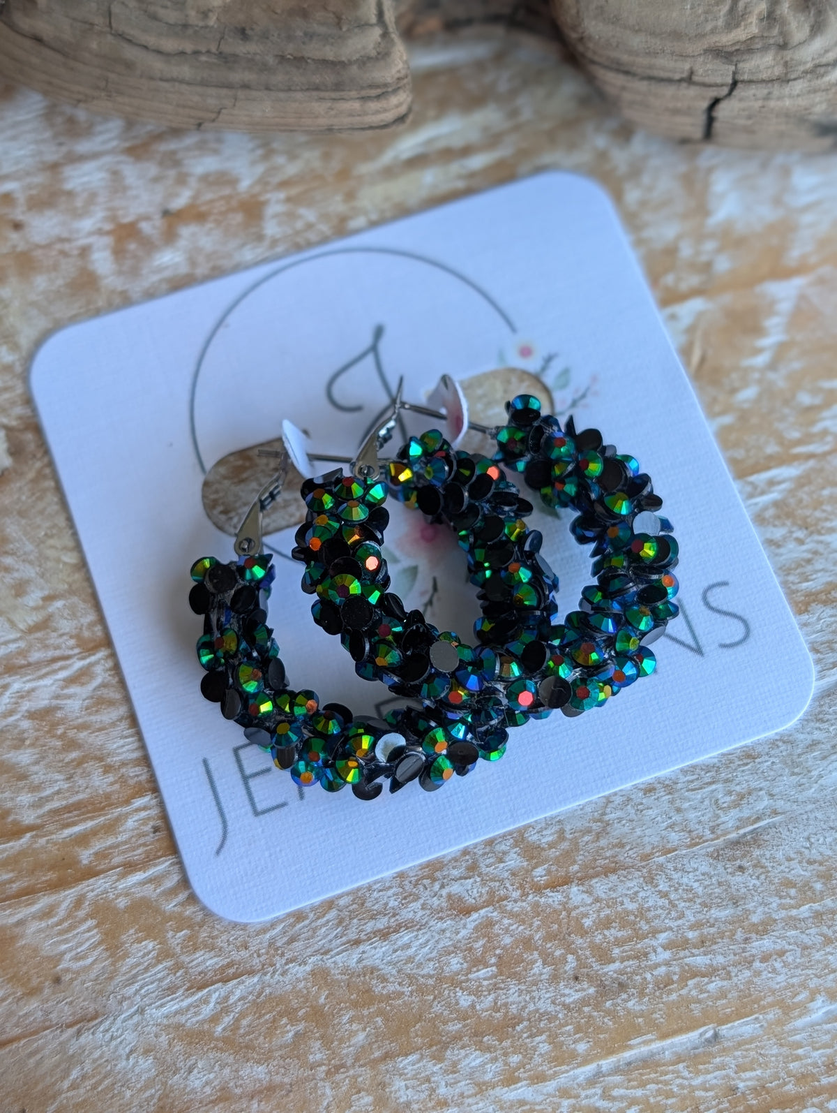 Obsidian Glow Hoops