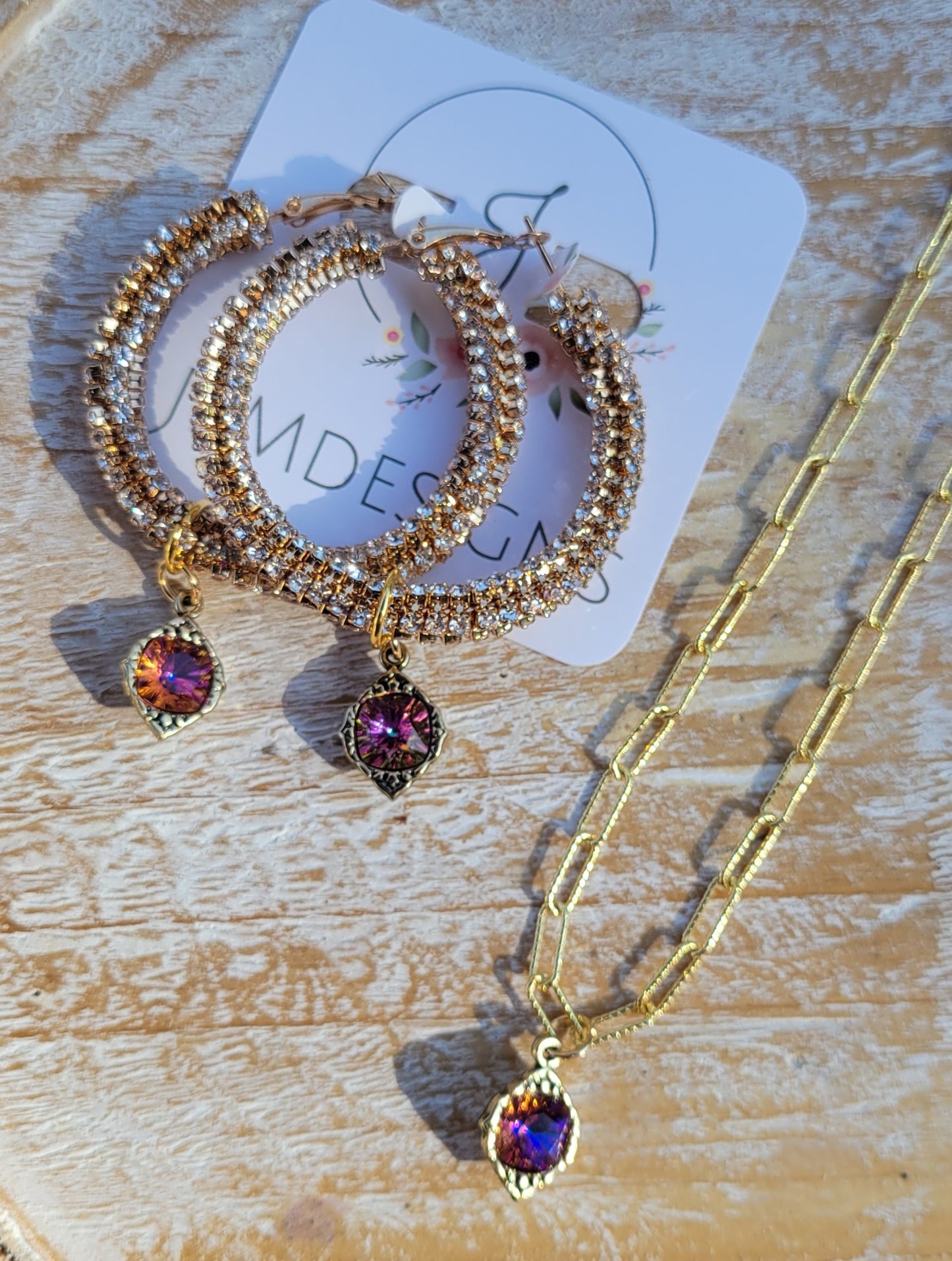 Radiant Elegance Necklace and Earrings