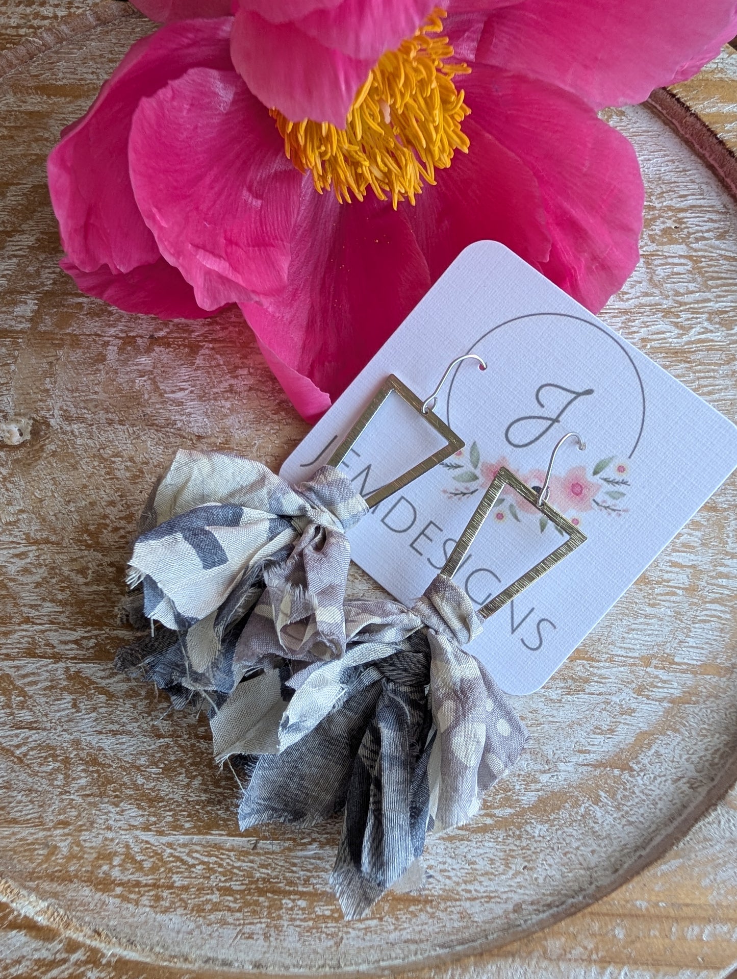 Wildflower Fringe Earrings in Stormy