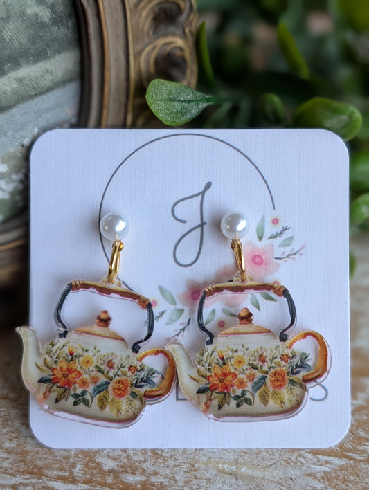 Teapot Earrings