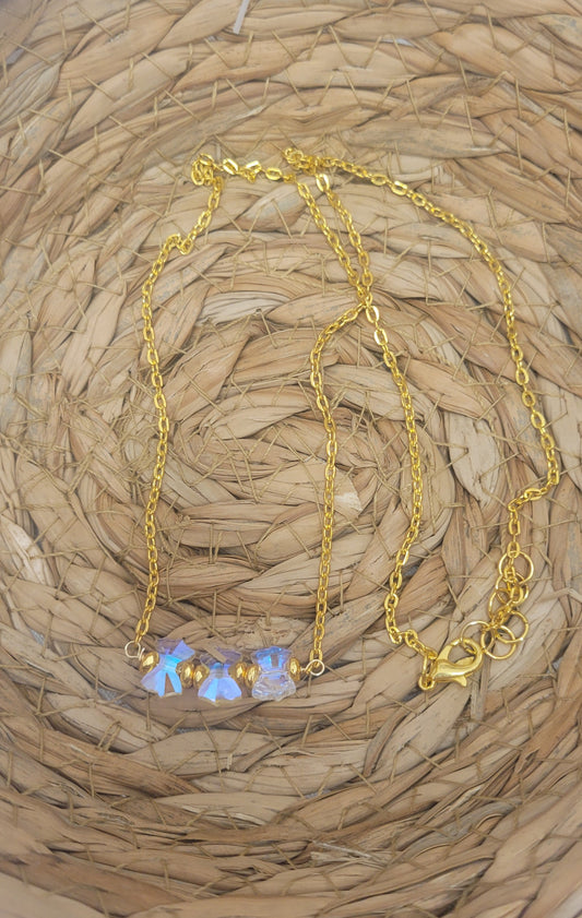 Crystal Bow Necklace