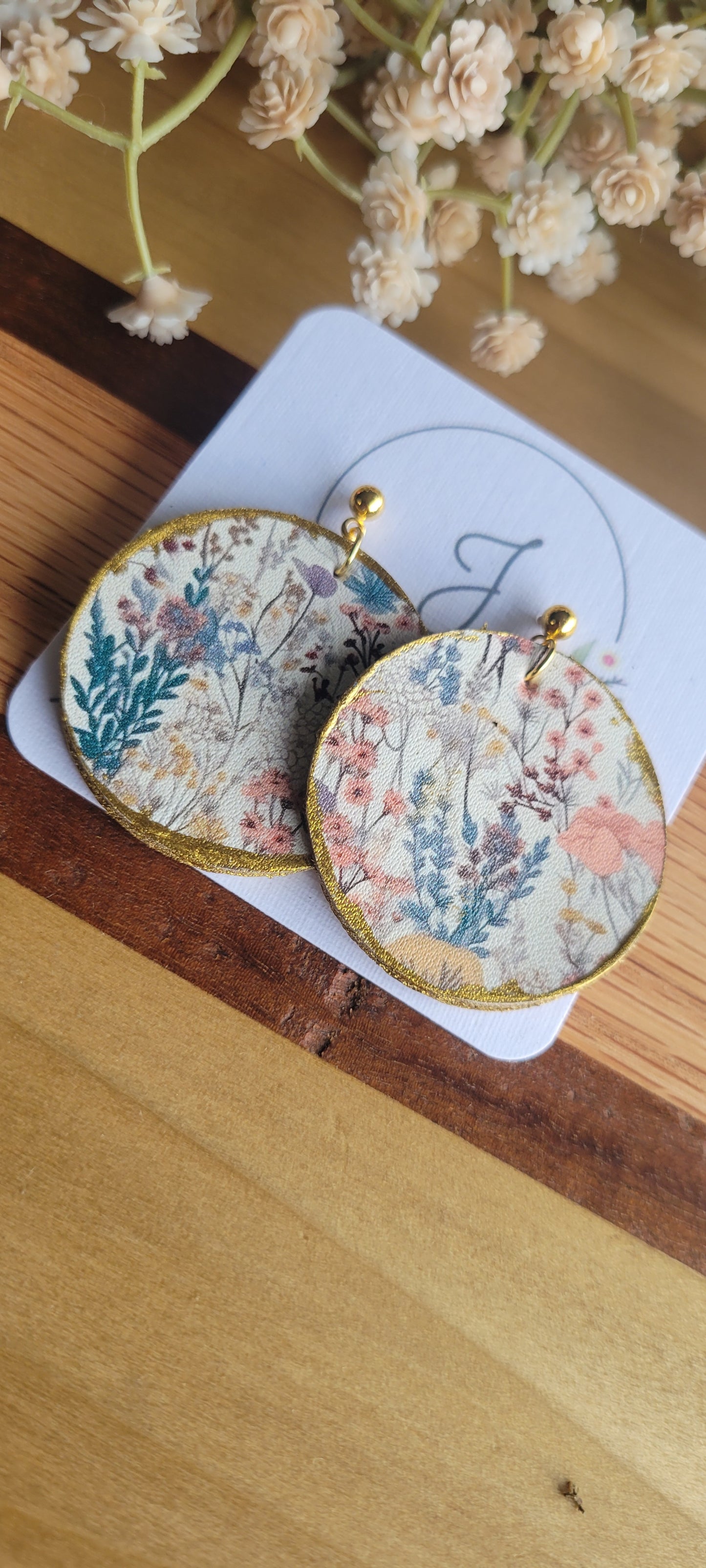 Whispers of Autumn Floral Earrings