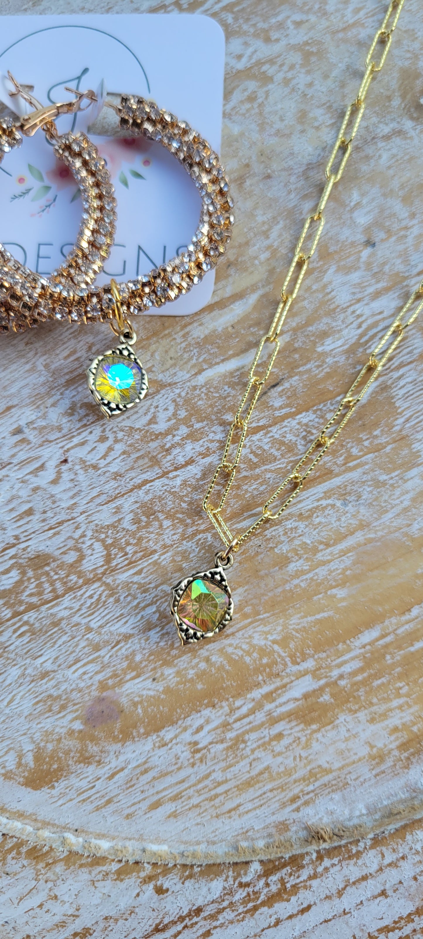 Radiant Elegance Necklace and Earrings