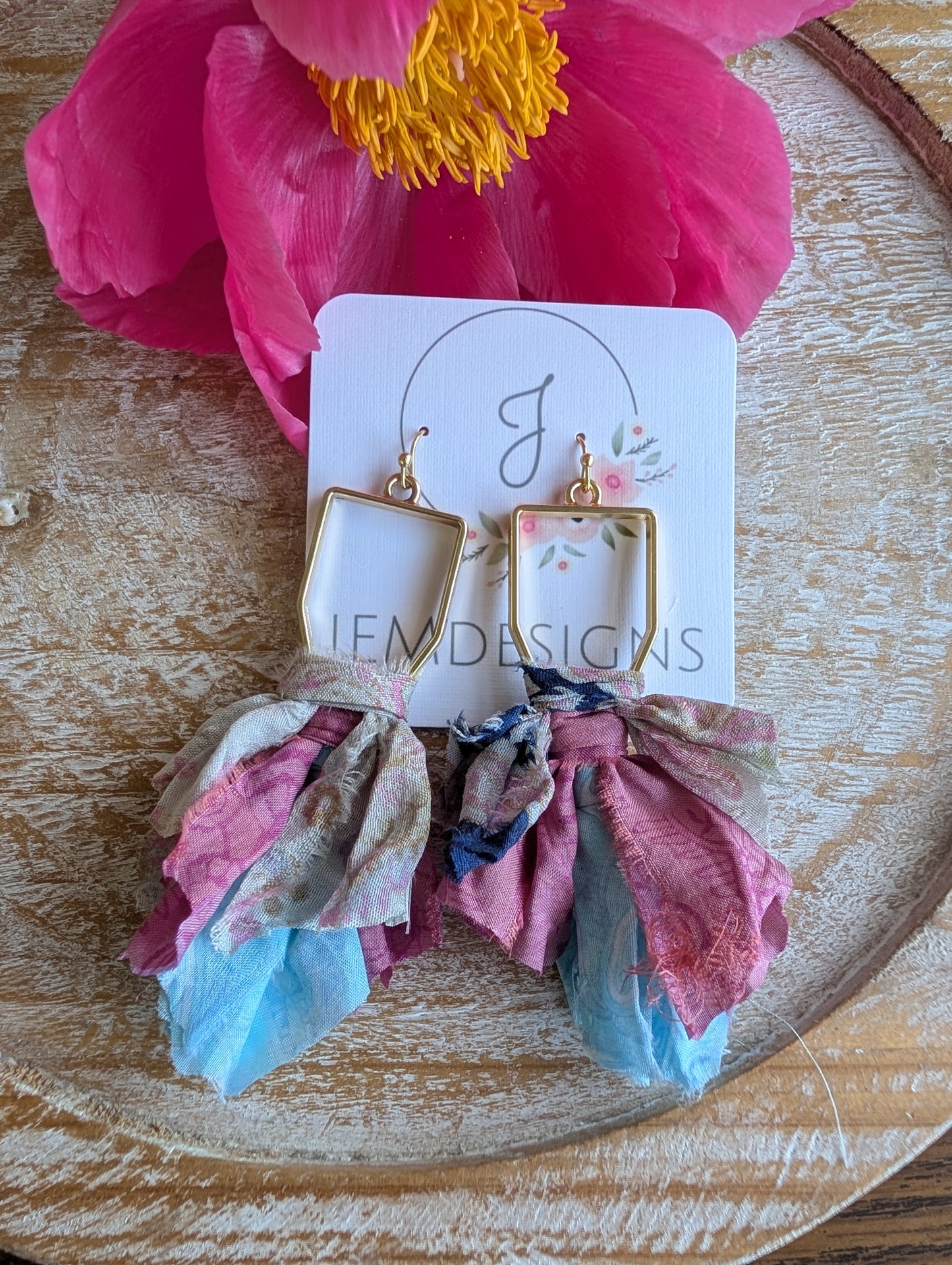 Wildflower Fringe Earrings in Dreamscape