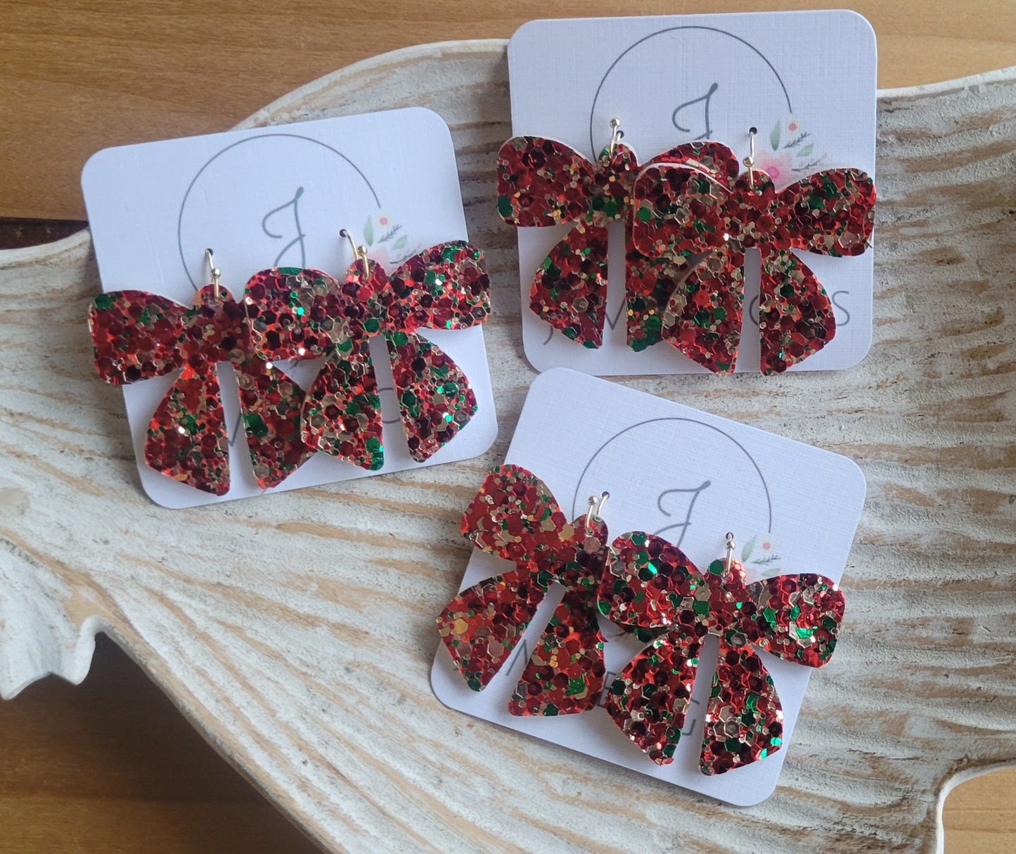 Christmas Glitter Bows