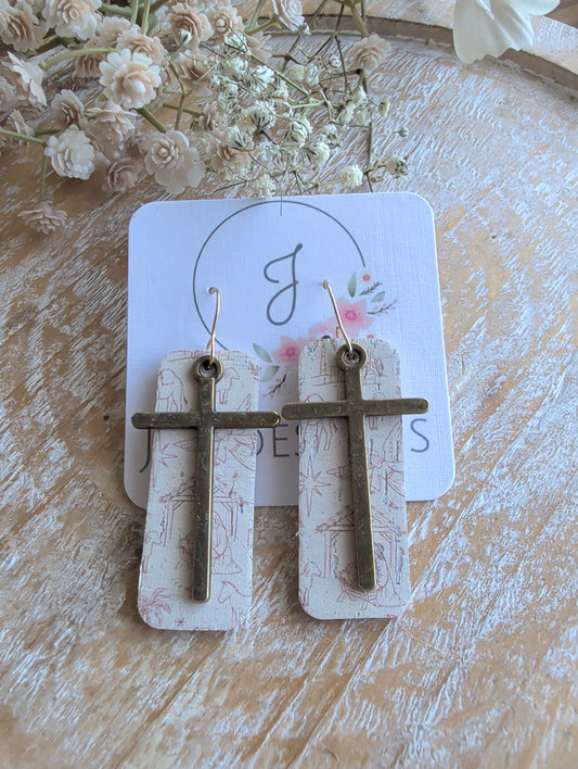 Cross Nativity Earrings