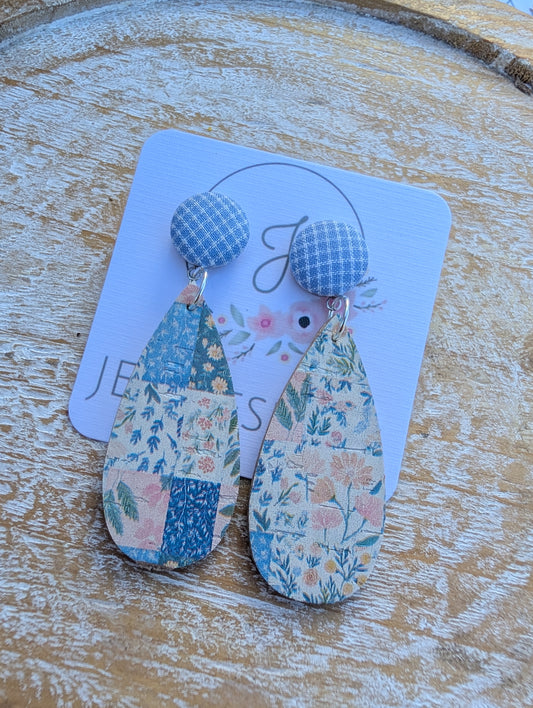 Quilt Pattern Earrings