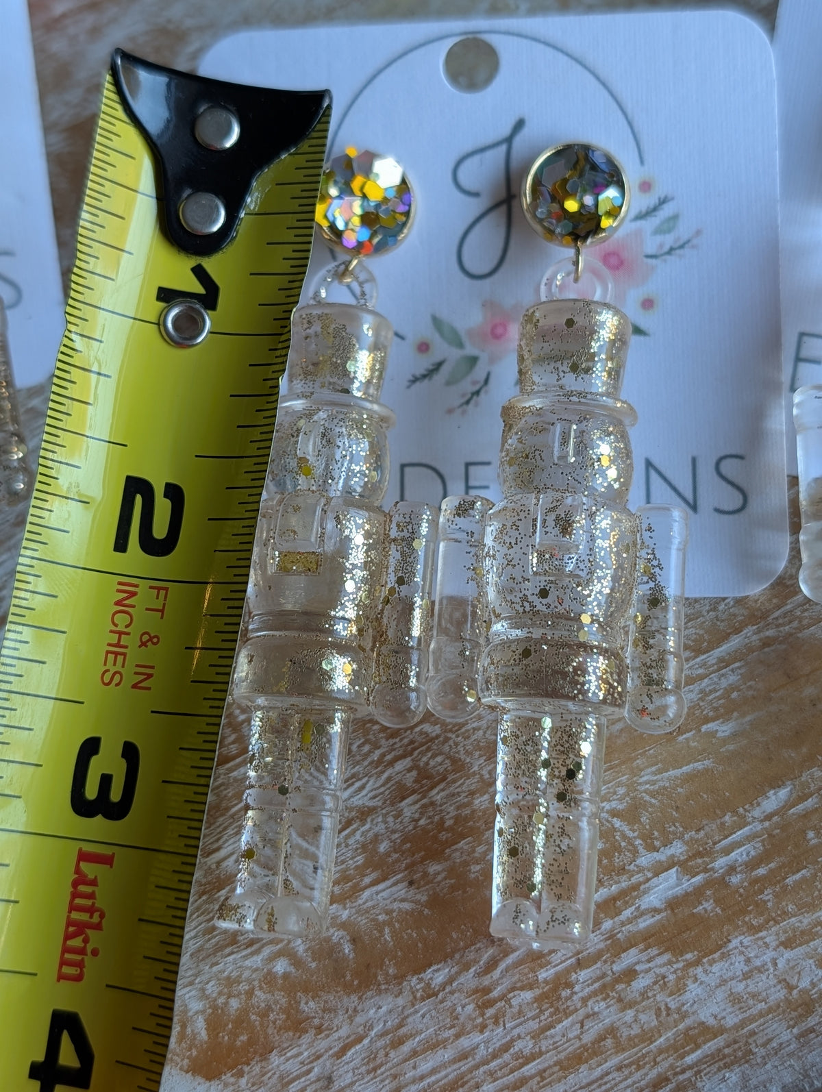 Mixed Metal Icy Nutcracker Earrings