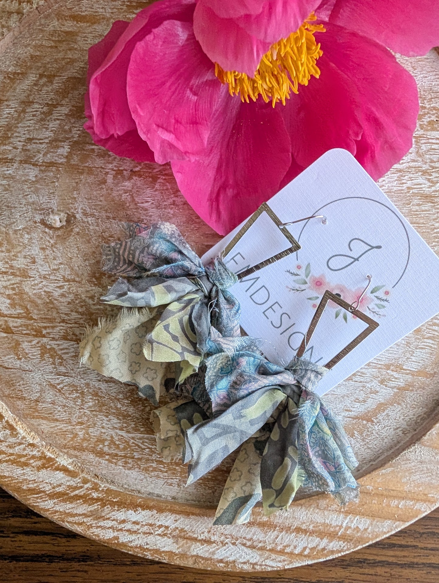Wildflower Fringe Earrings in Coastal