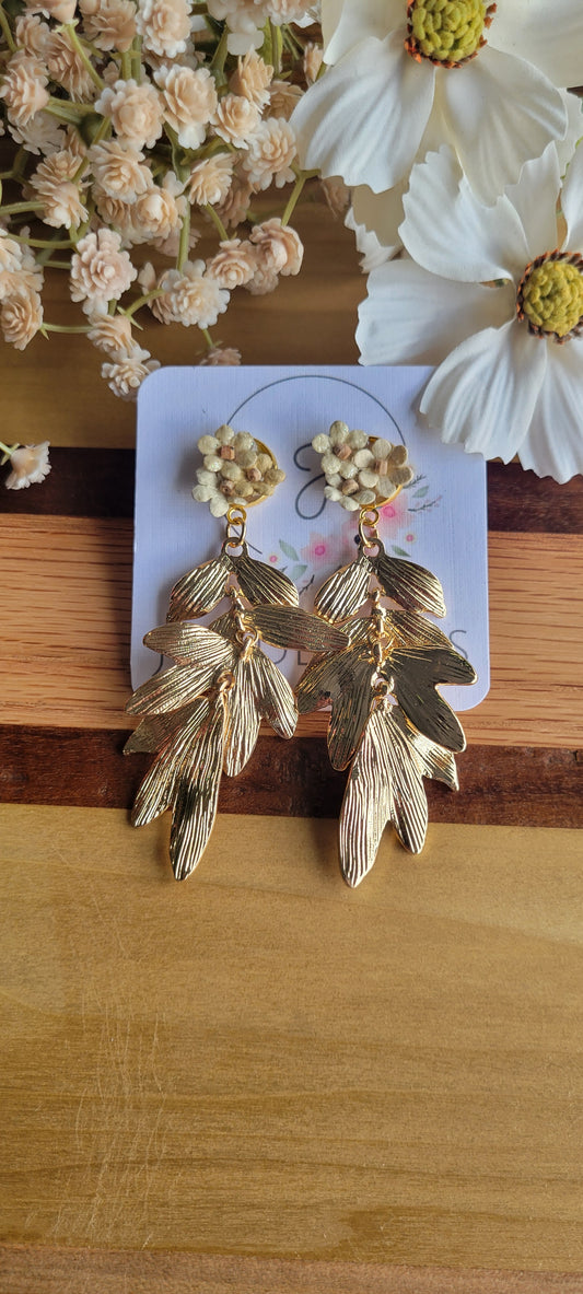 Golden Leaves Earrings