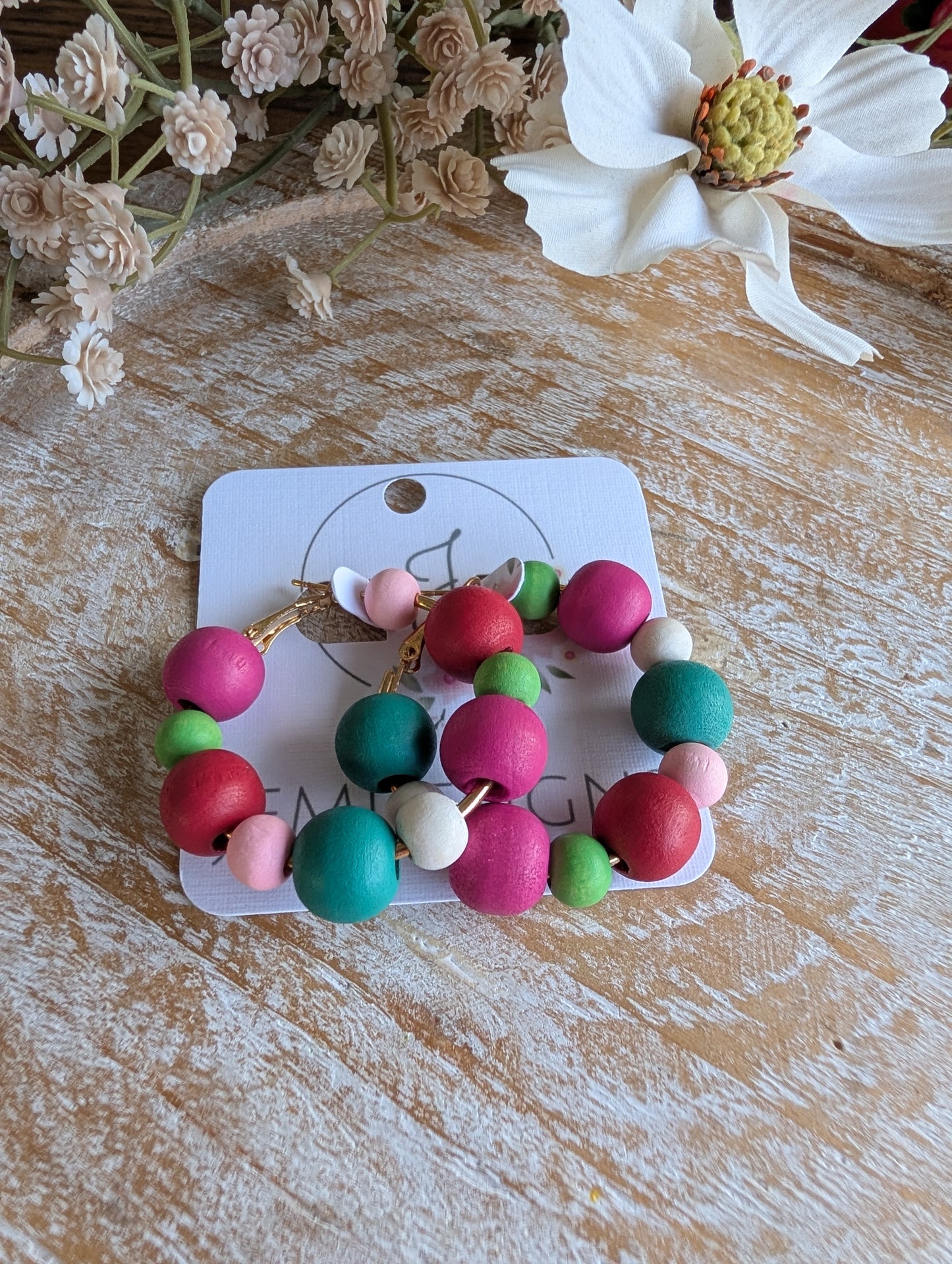 Orchard Berry Hoop Earrings